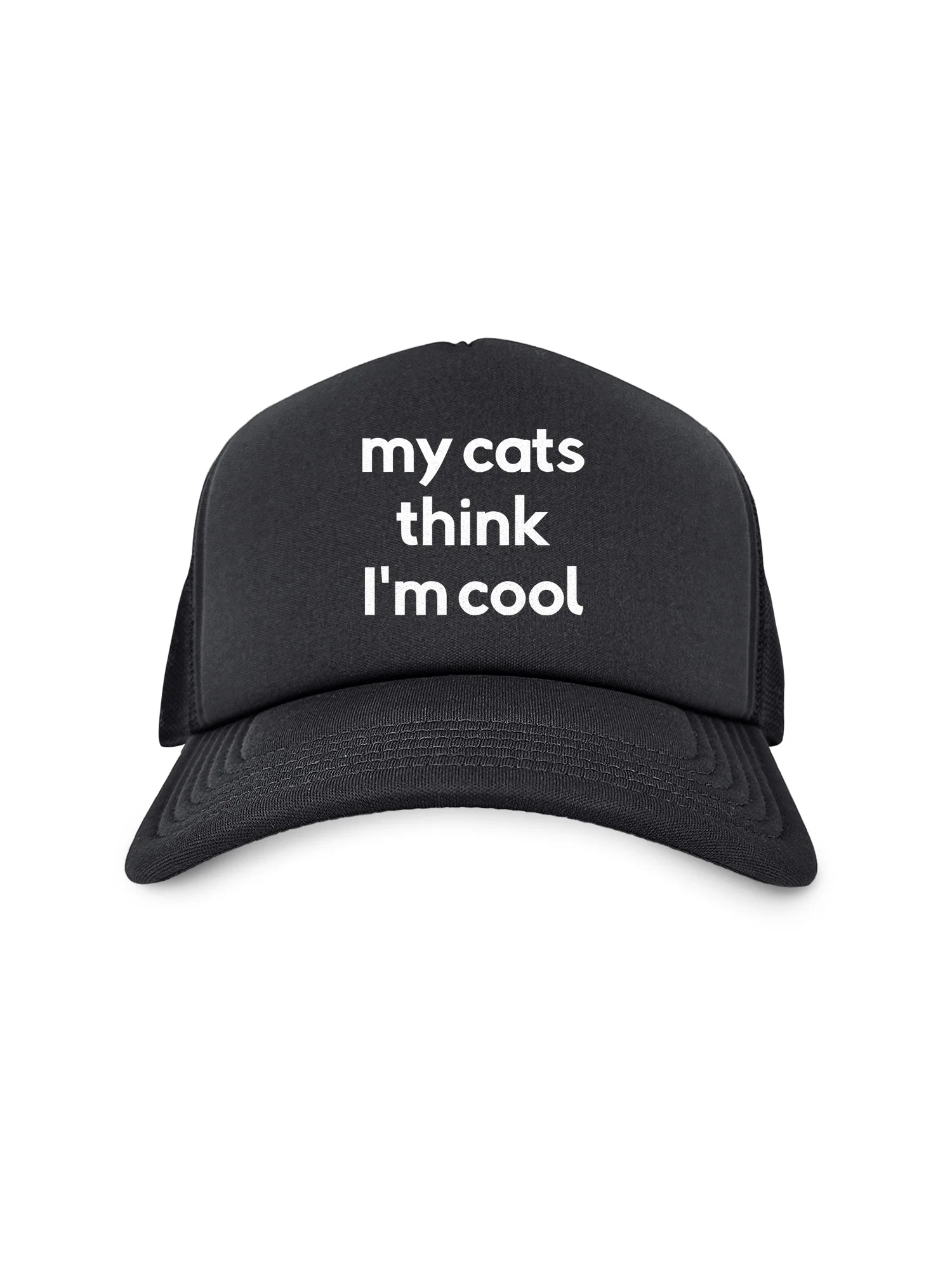 My Cat Thinks I'm Cool Foam Trucker Cap - Image 6