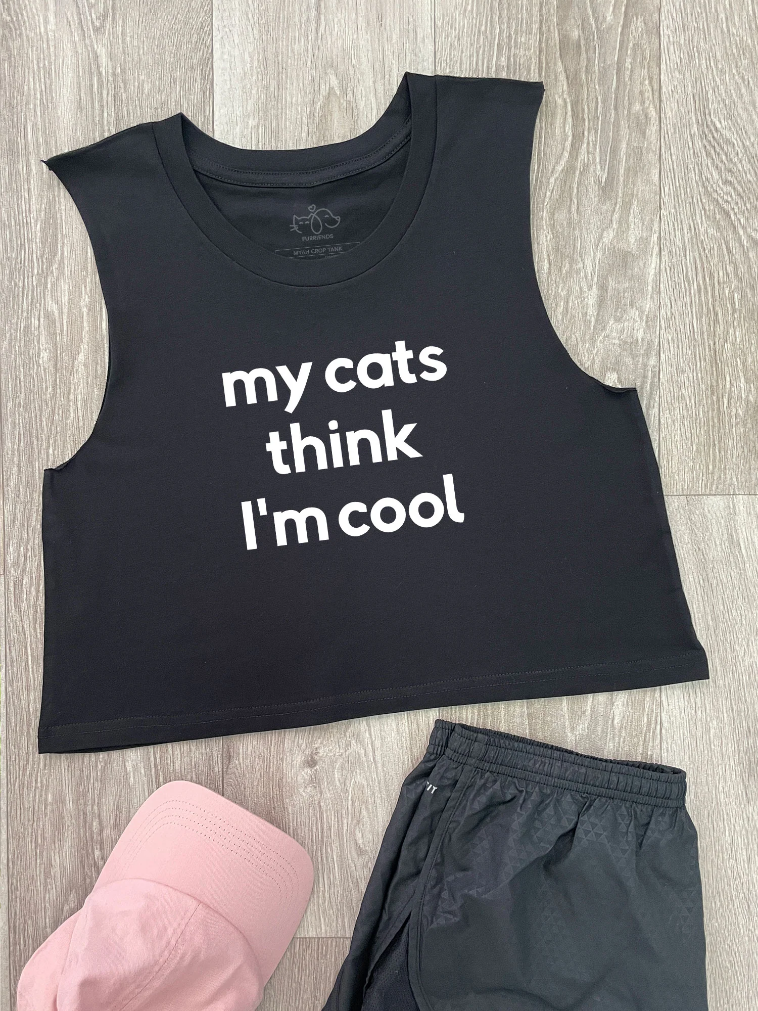 My Cat Thinks I'm Cool Myah Crop Tank - Image 2