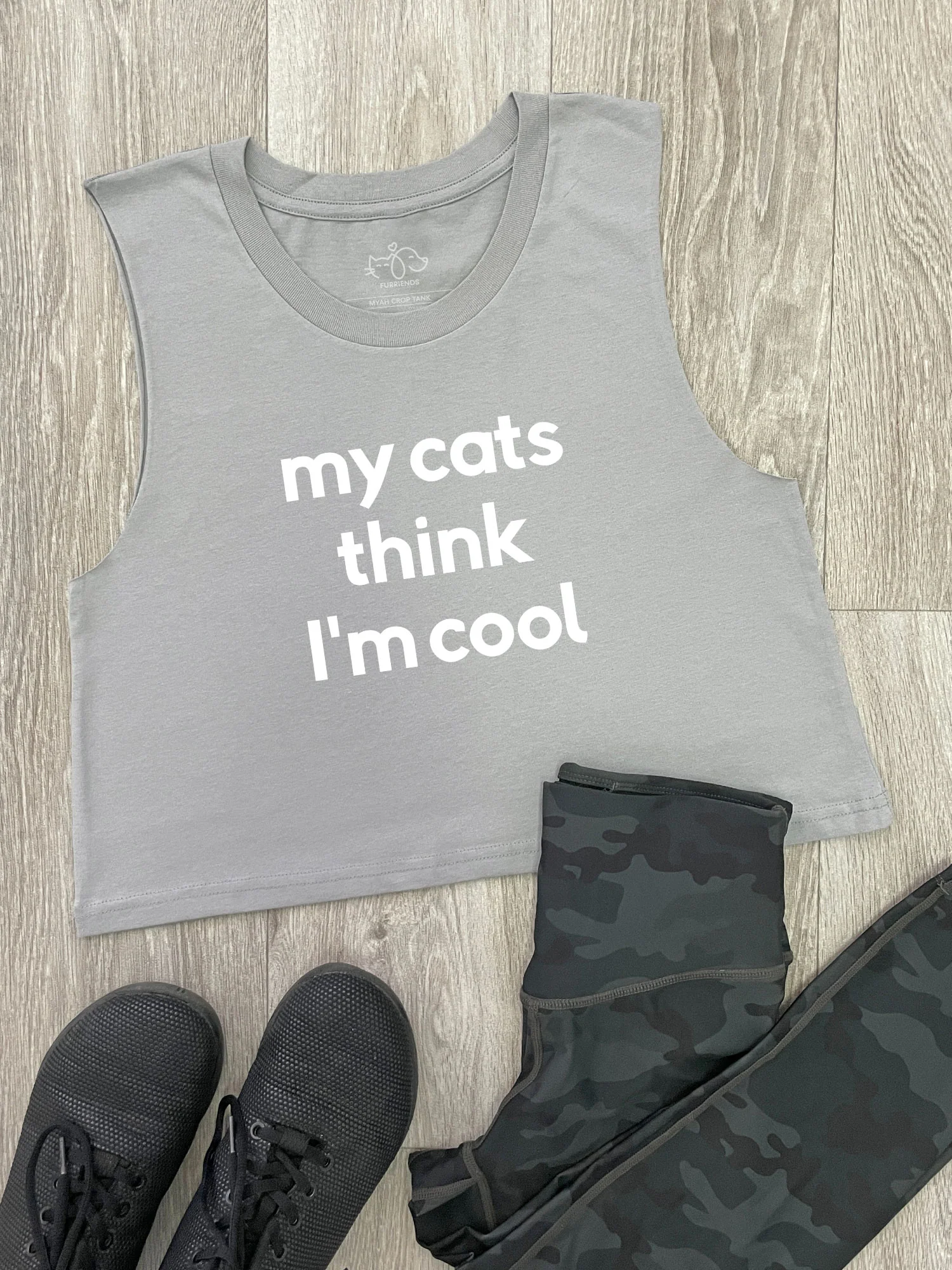 My Cat Thinks I'm Cool Myah Crop Tank - Image 5