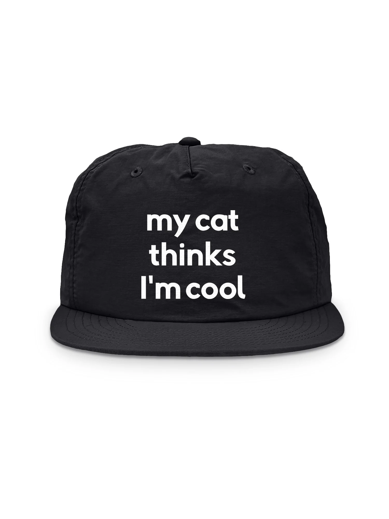 My Cat Thinks I'm Cool Quick-Dry Cap - Image 2