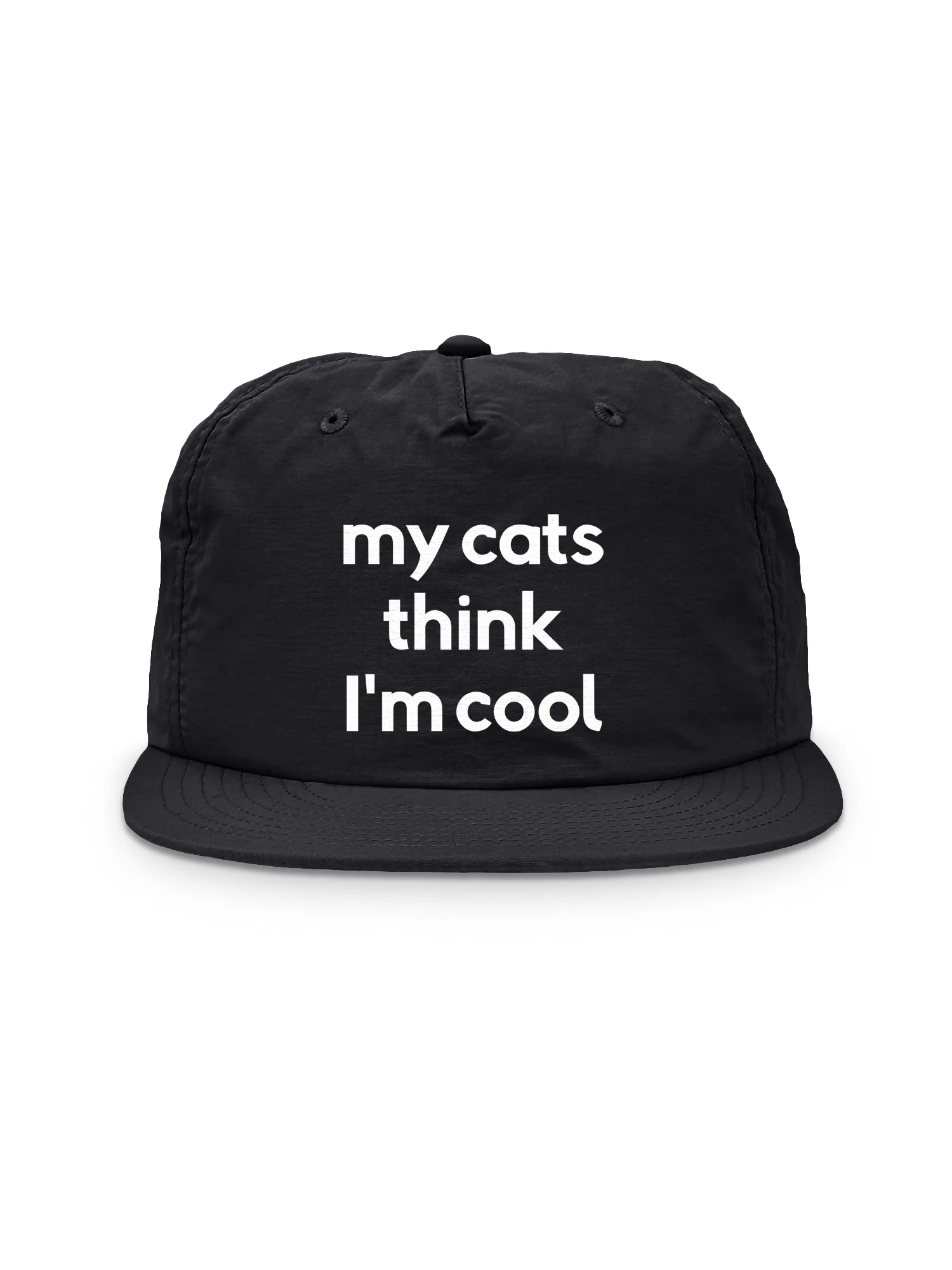 My Cat Thinks I'm Cool Quick-Dry Cap - Image 9