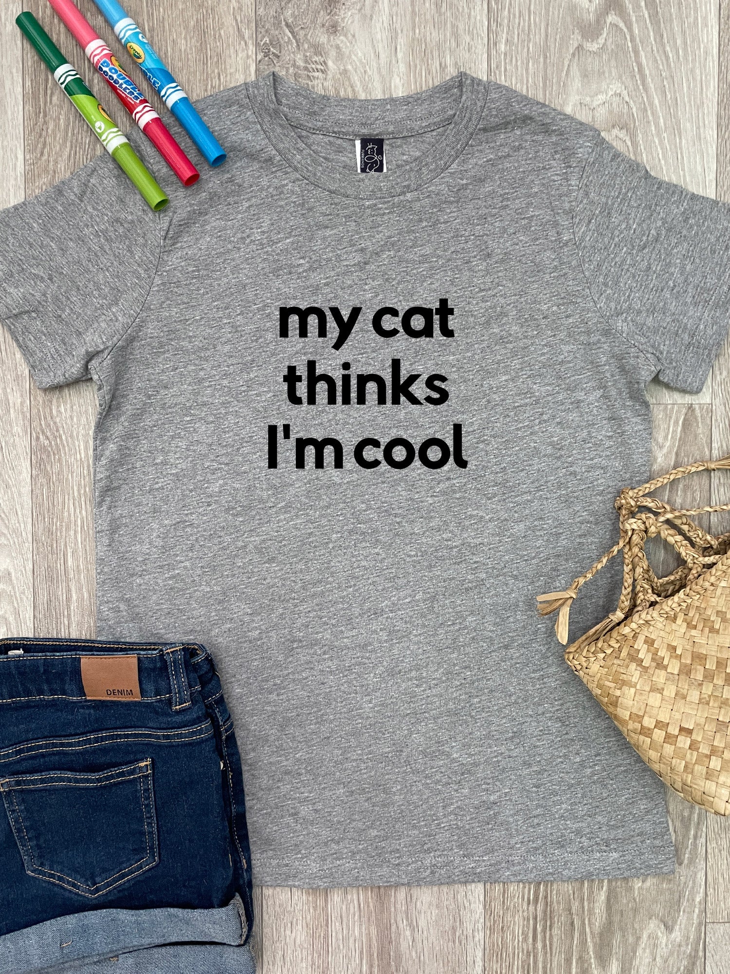 My Cat Thinks I'm Cool Youth Tee - Image 2