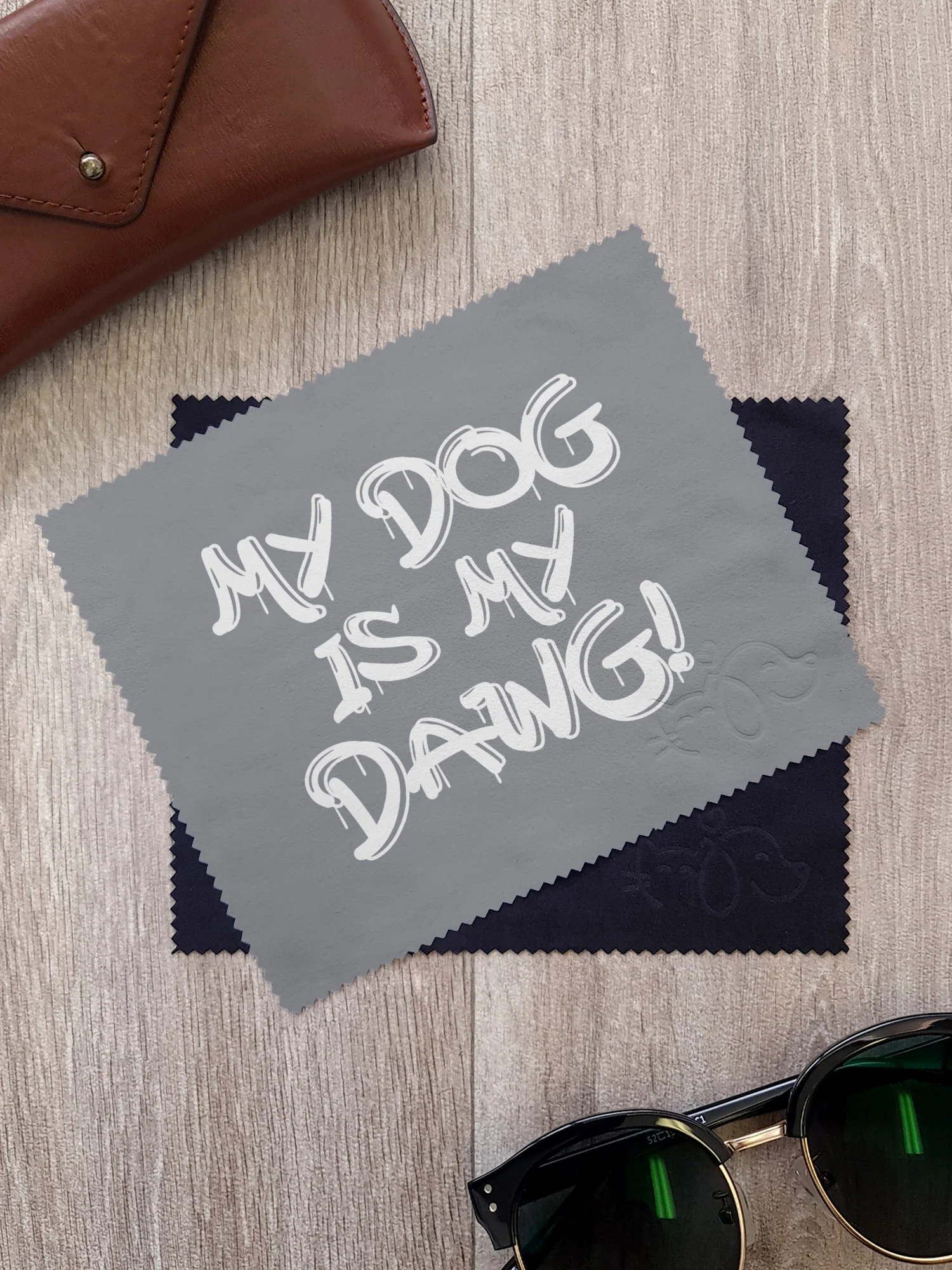My Dog Is My Dawg! Microfibre Suede Glasses Cleaning Cloths (Twinpack) - Image 3