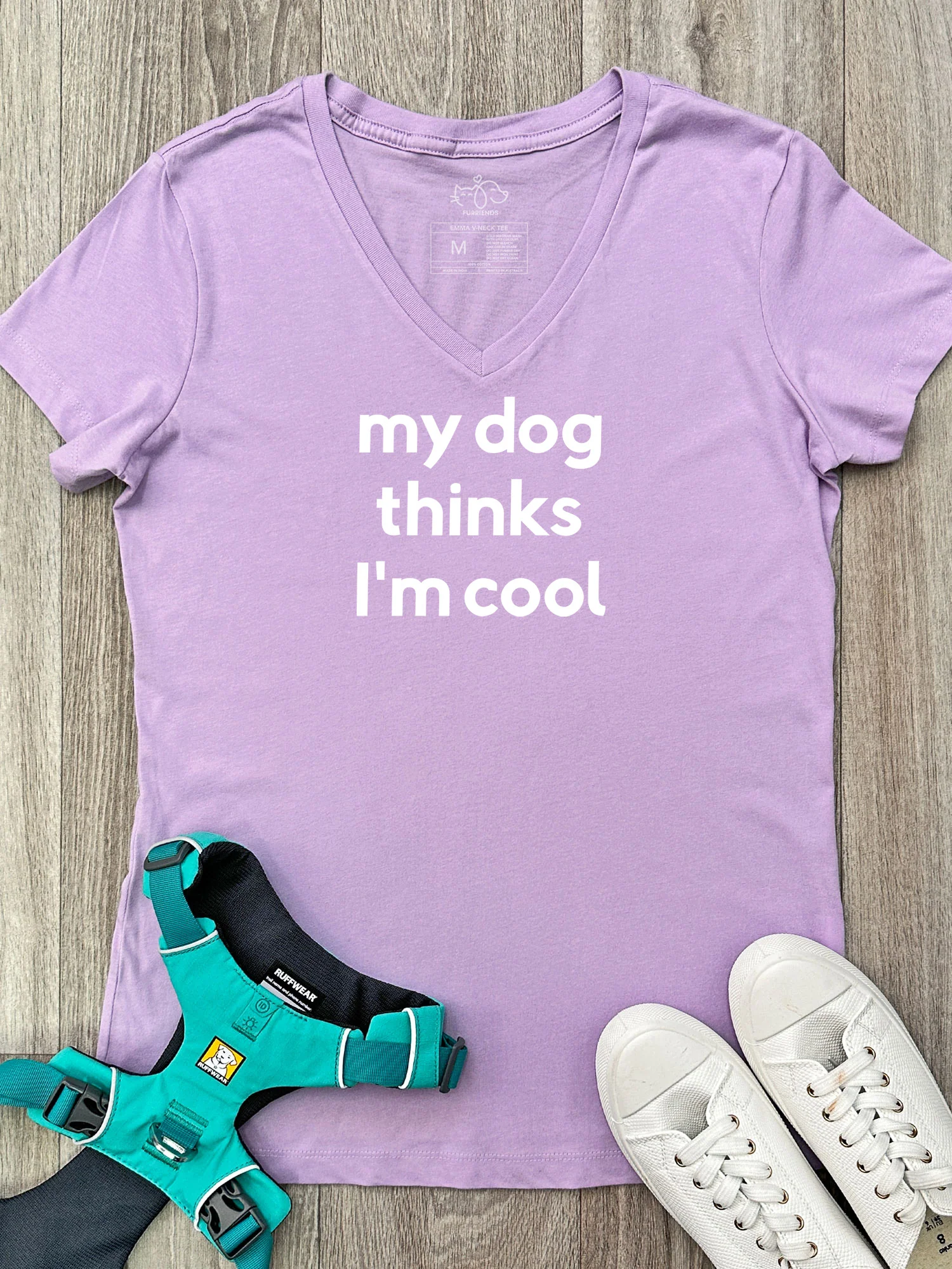 My Dog Thinks I'm Cool Emma V-Neck Tee - Image 7