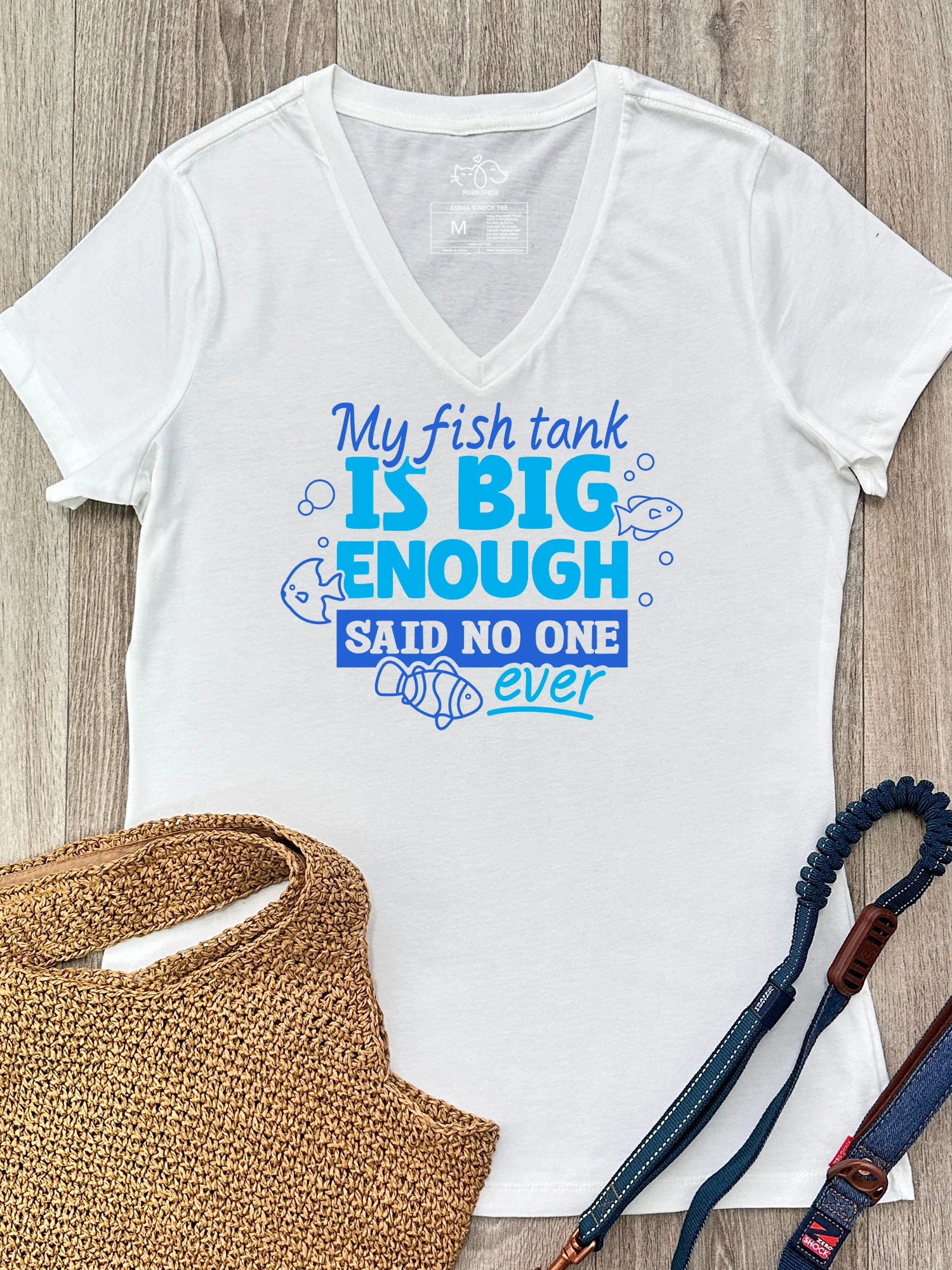 My Fish Tank Is Big Enough Emma V-Neck Tee - Image 3