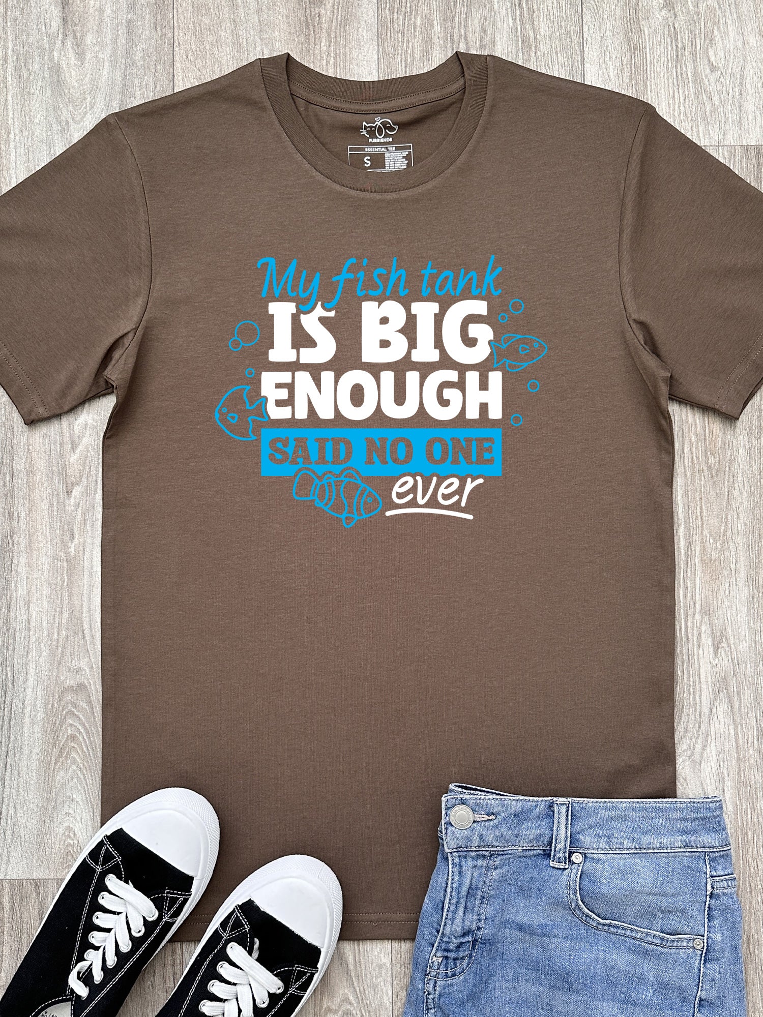 My Fish Tank Is Big Enough Essential Unisex Tee - Image 4