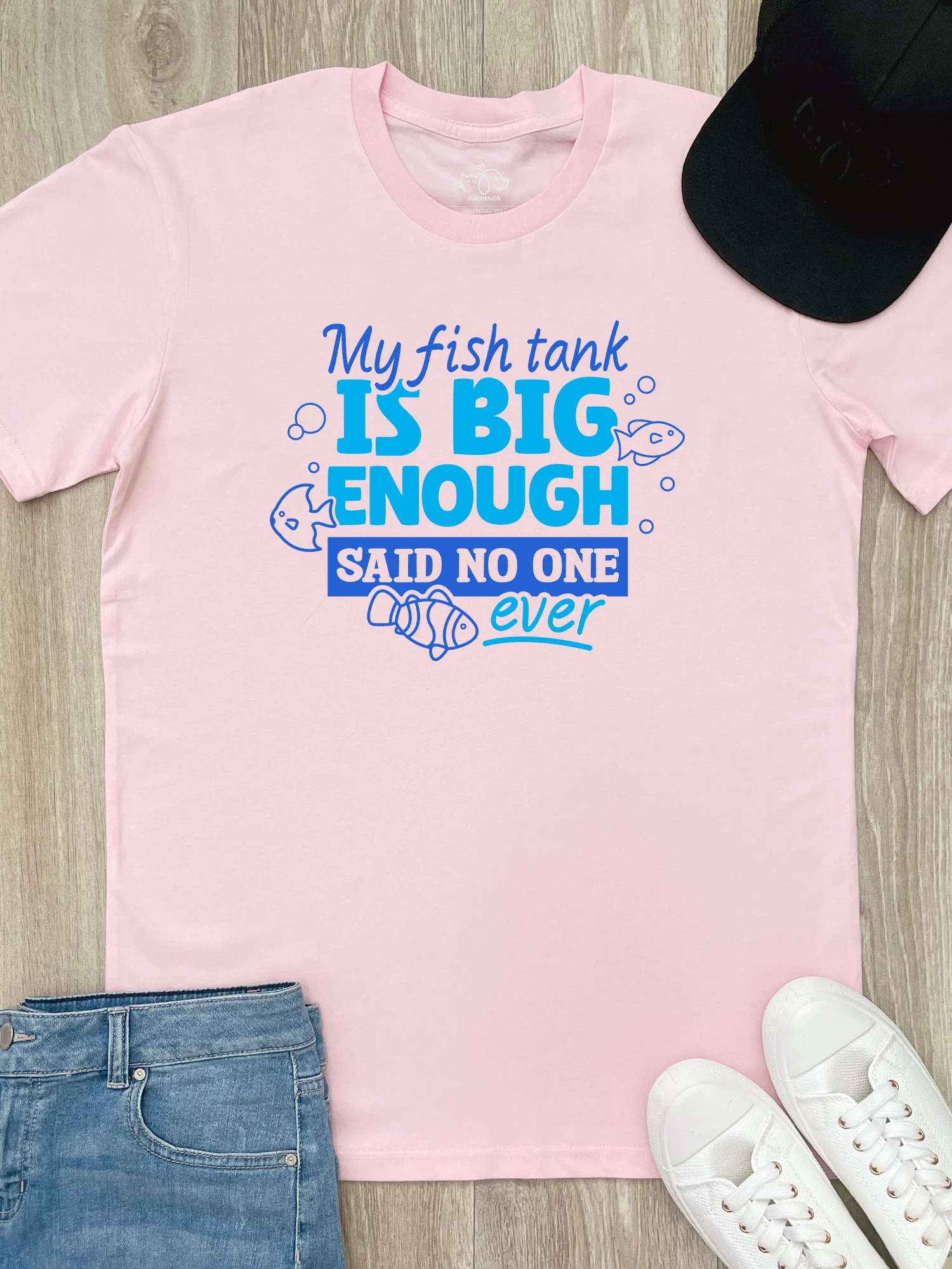 My Fish Tank Is Big Enough Essential Unisex Tee - Image 7