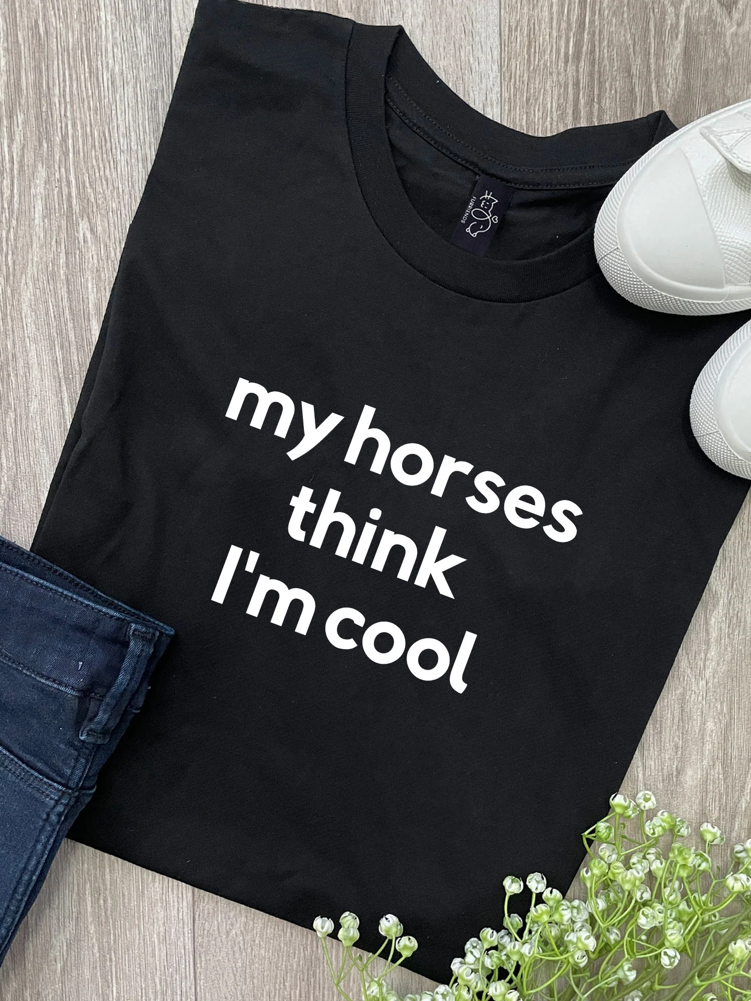 My Horse Thinks I'm Cool Ava Women's Regular Fit Tee - Image 5