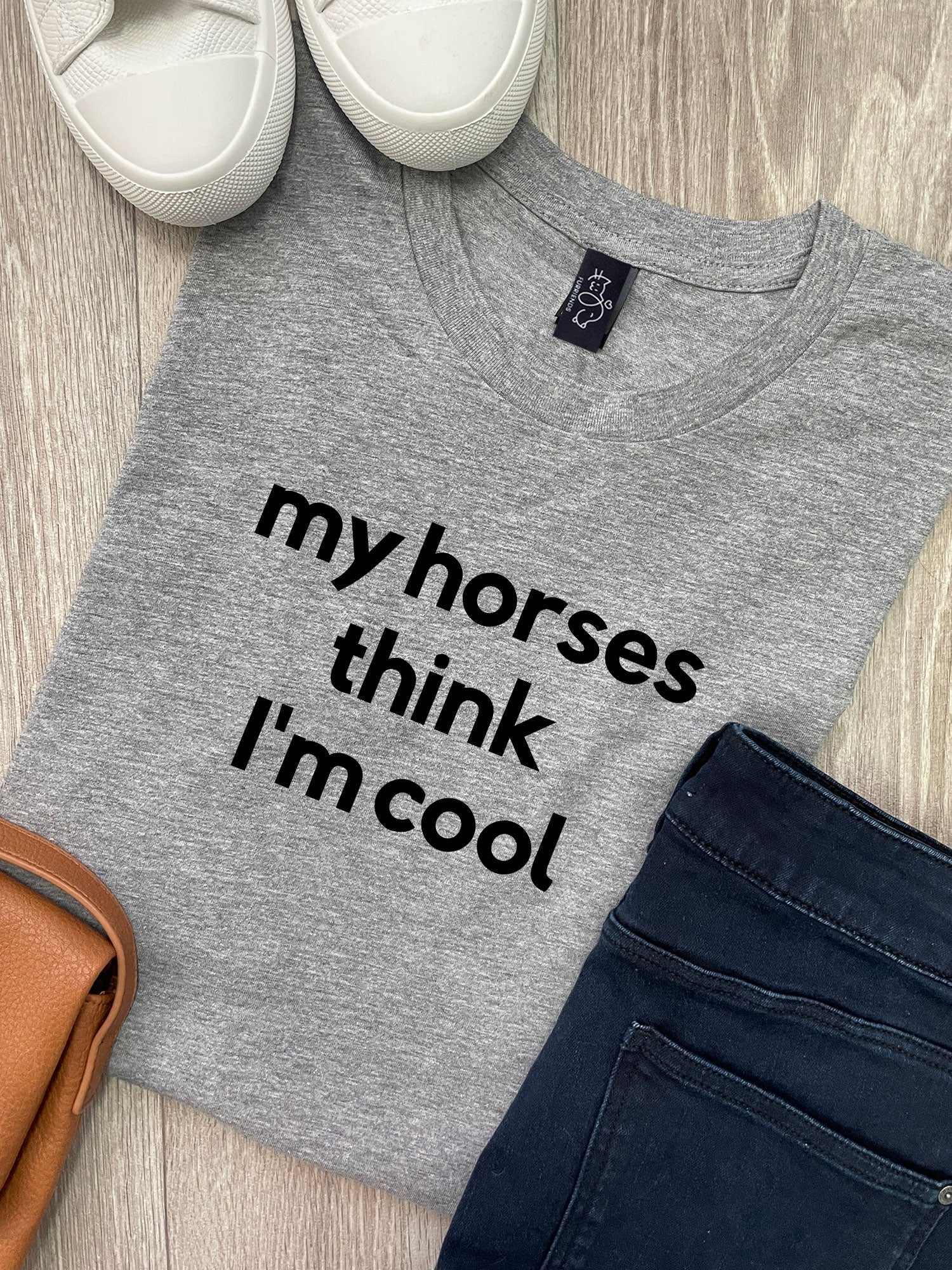 My Horse Thinks I'm Cool Ava Women's Regular Fit Tee - Image 7