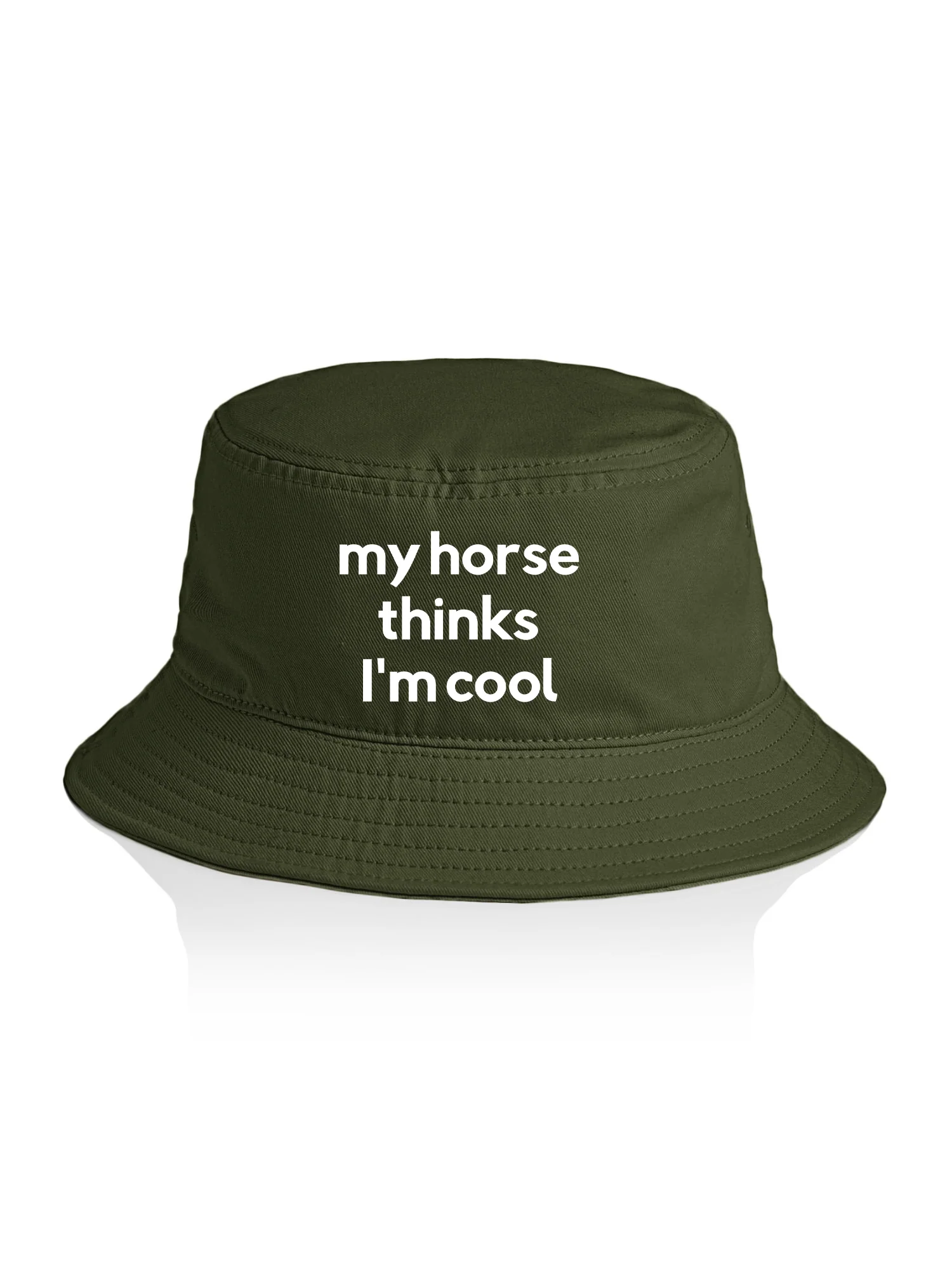 My Horse Thinks I'm Cool Bucket Hat - Image 8