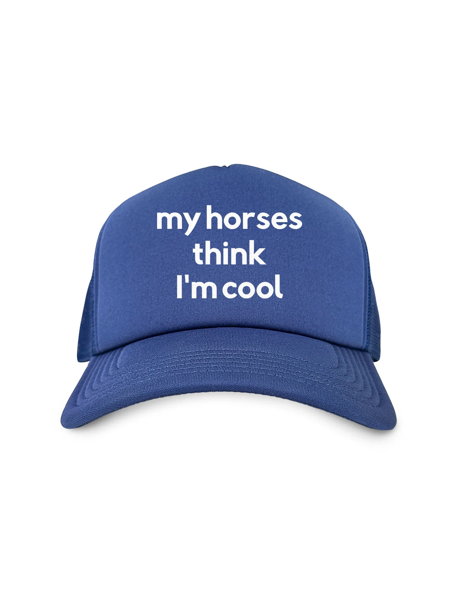 My Horse Thinks I'm Cool Foam Trucker Cap - Image 5