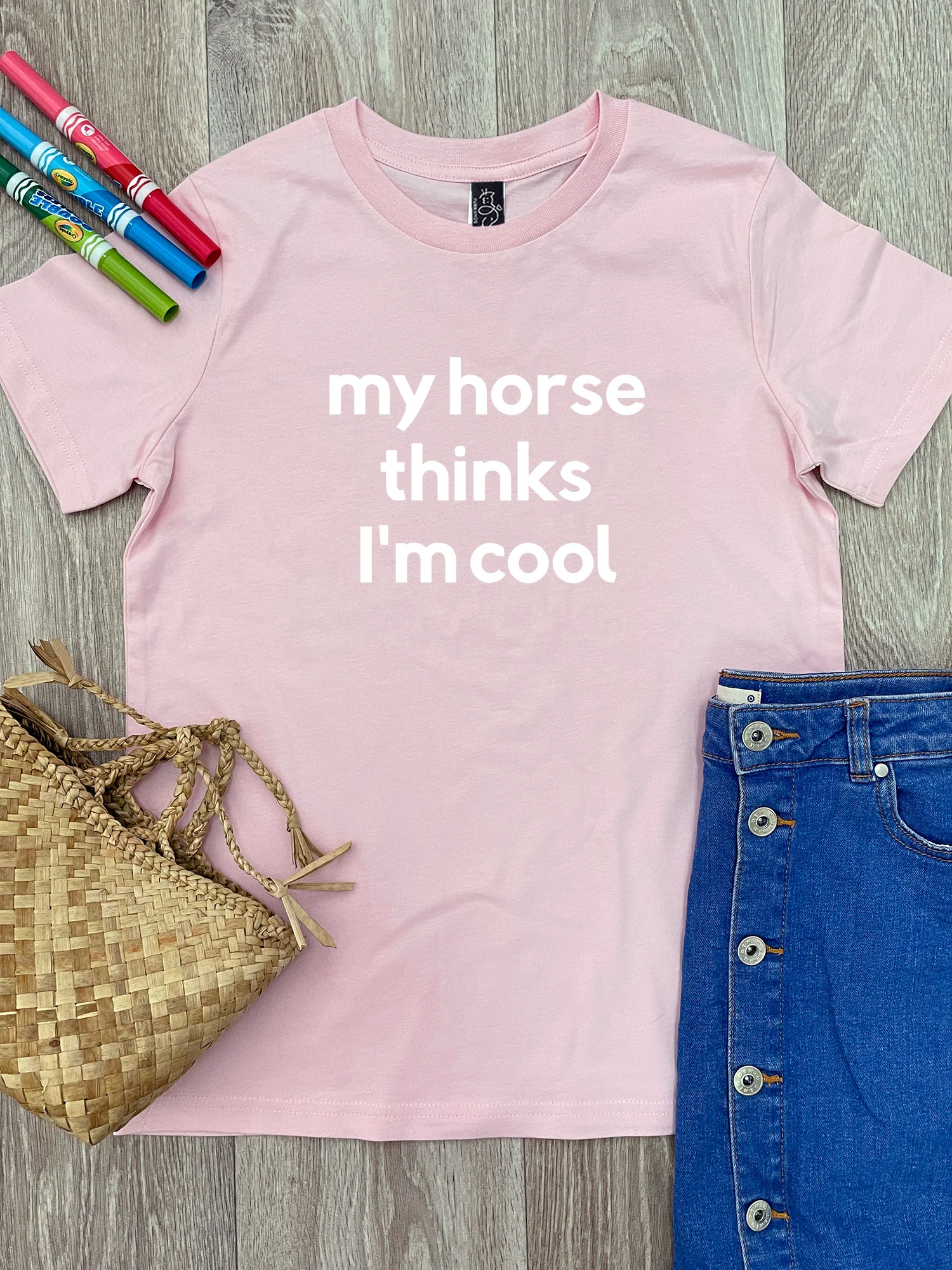My Horse Thinks I'm Cool Youth Tee - Image 3