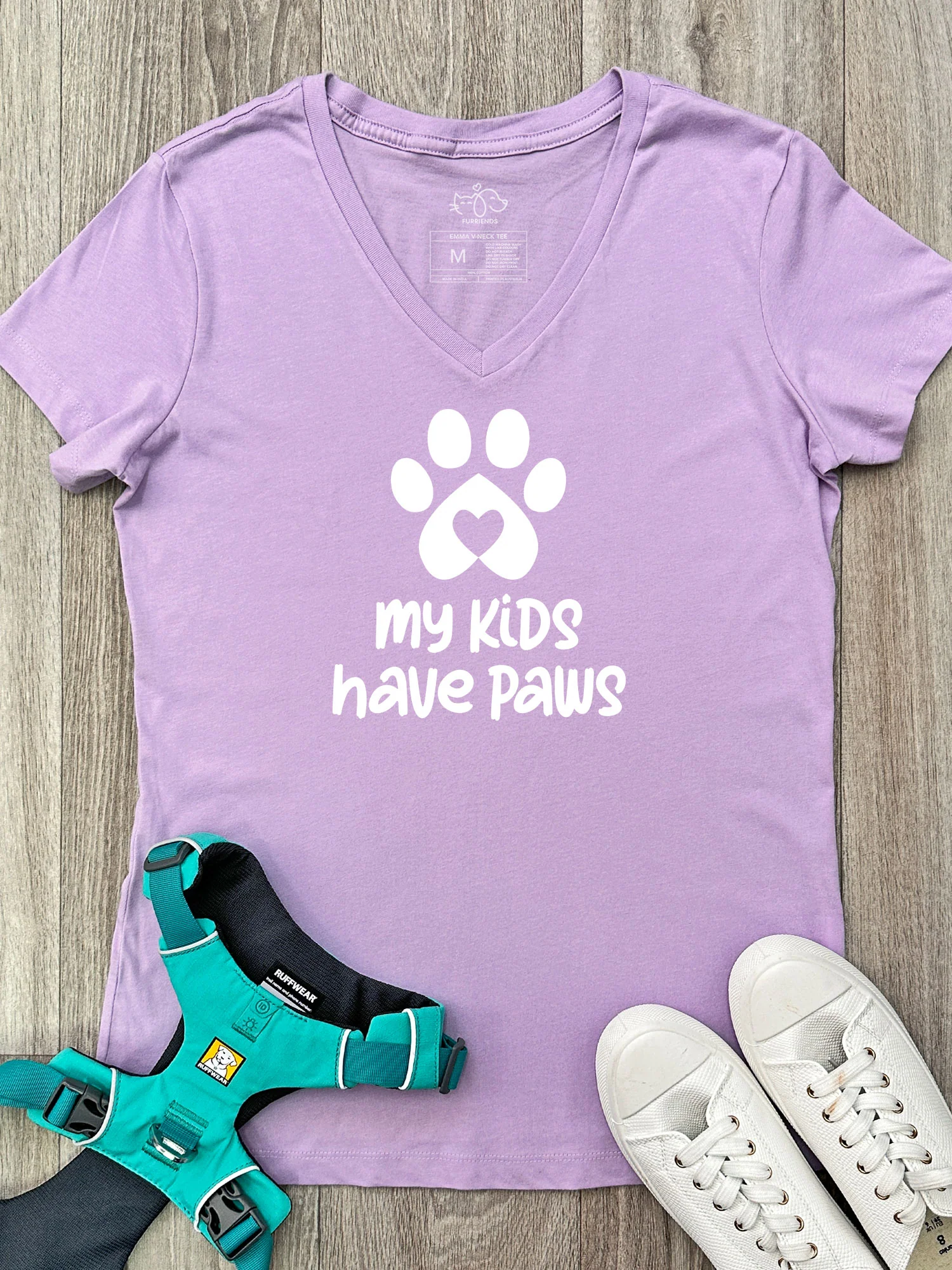 My Kids Have Paws Emma V-Neck Tee - Image 2