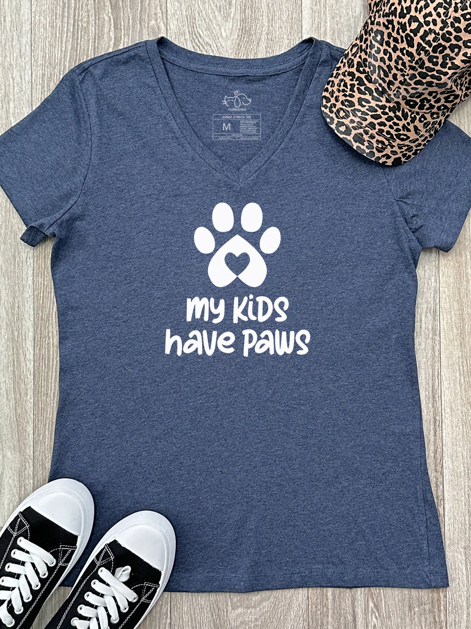 My Kids Have Paws Emma V-Neck Tee - Image 4