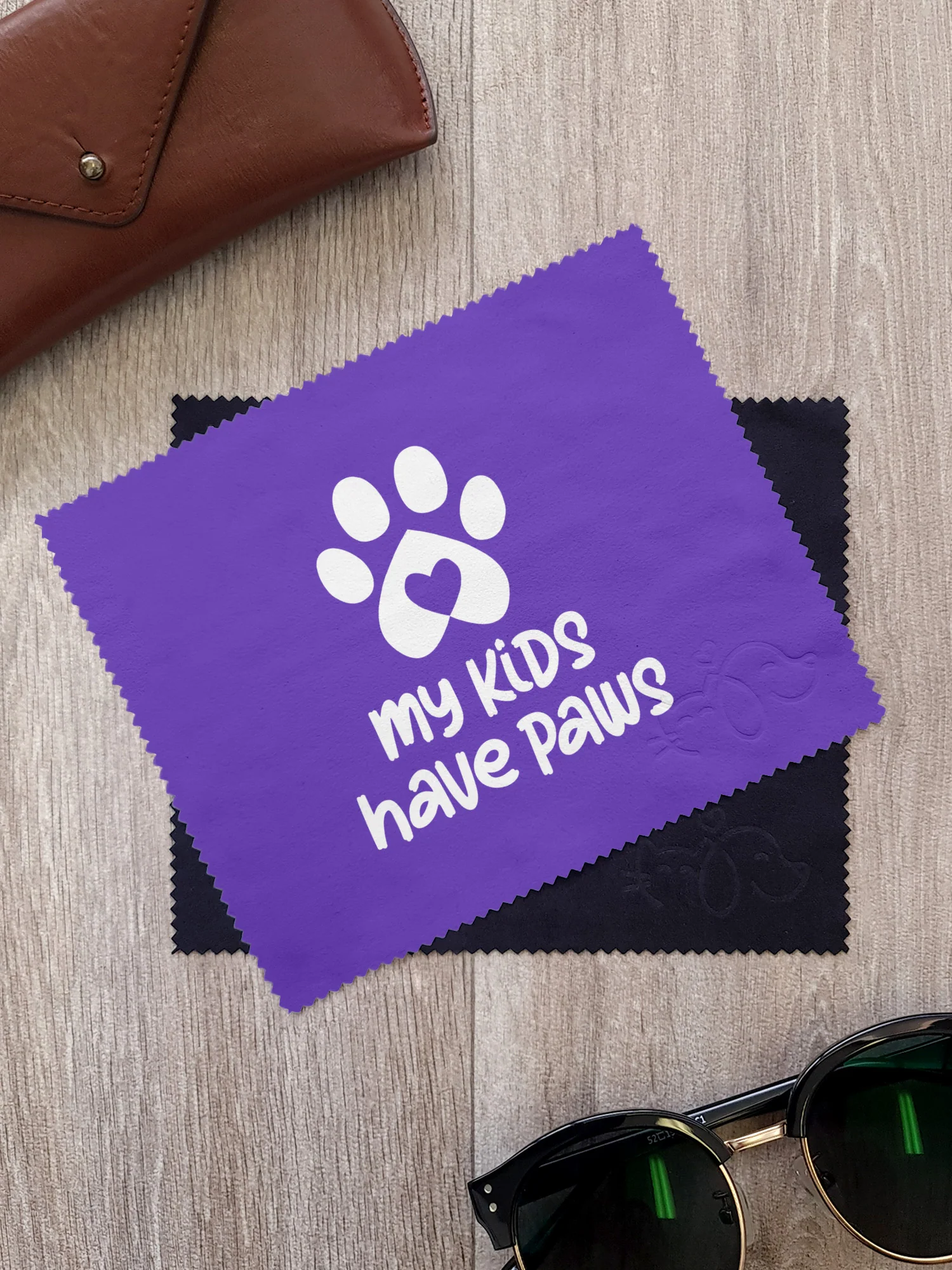 My Kids Have Paws Microfibre Suede Glasses Cleaning Cloths (Twinpack) - Image 3