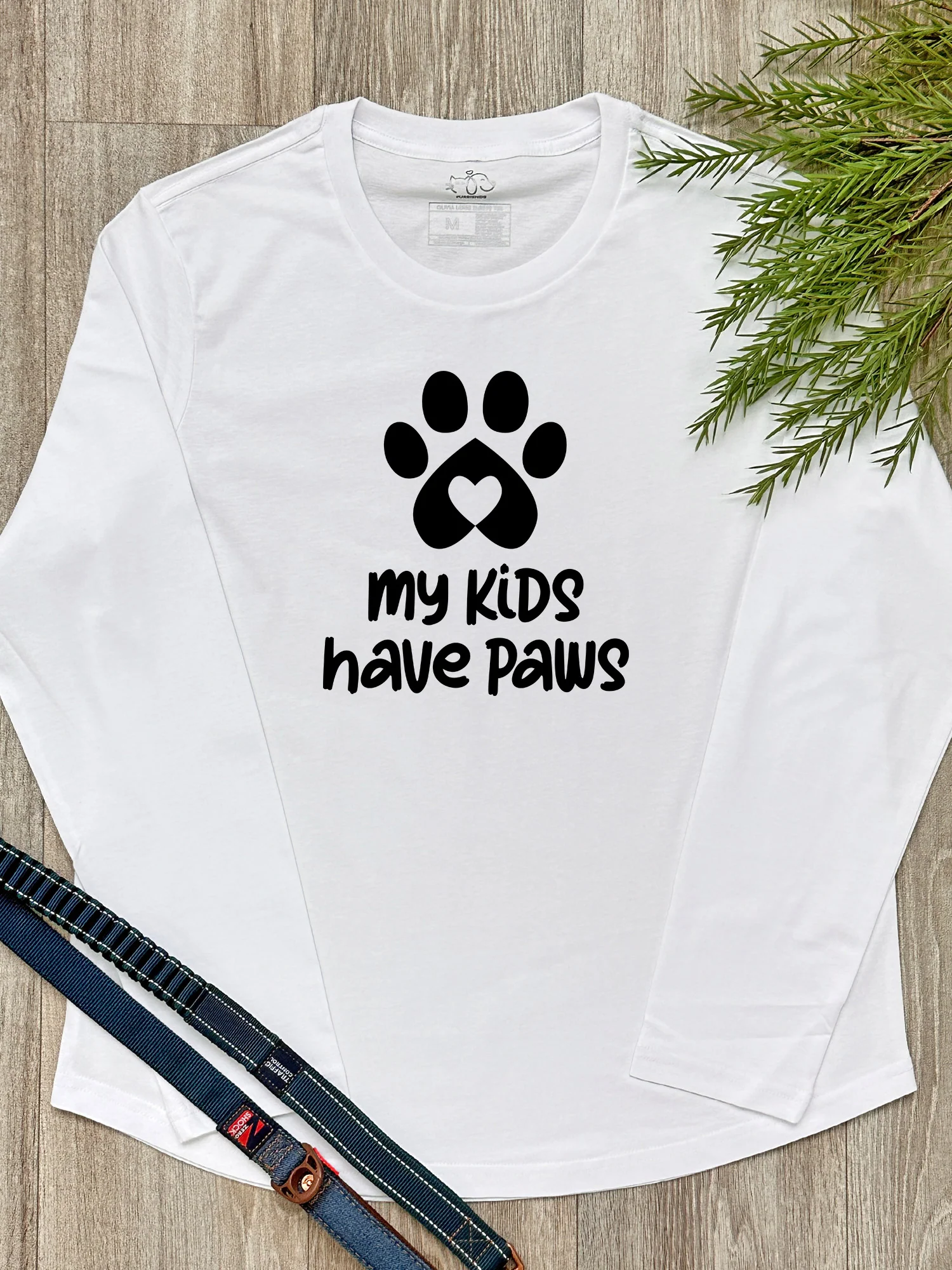 My Kids Have Paws Olivia Long Sleeve Tee - Image 2
