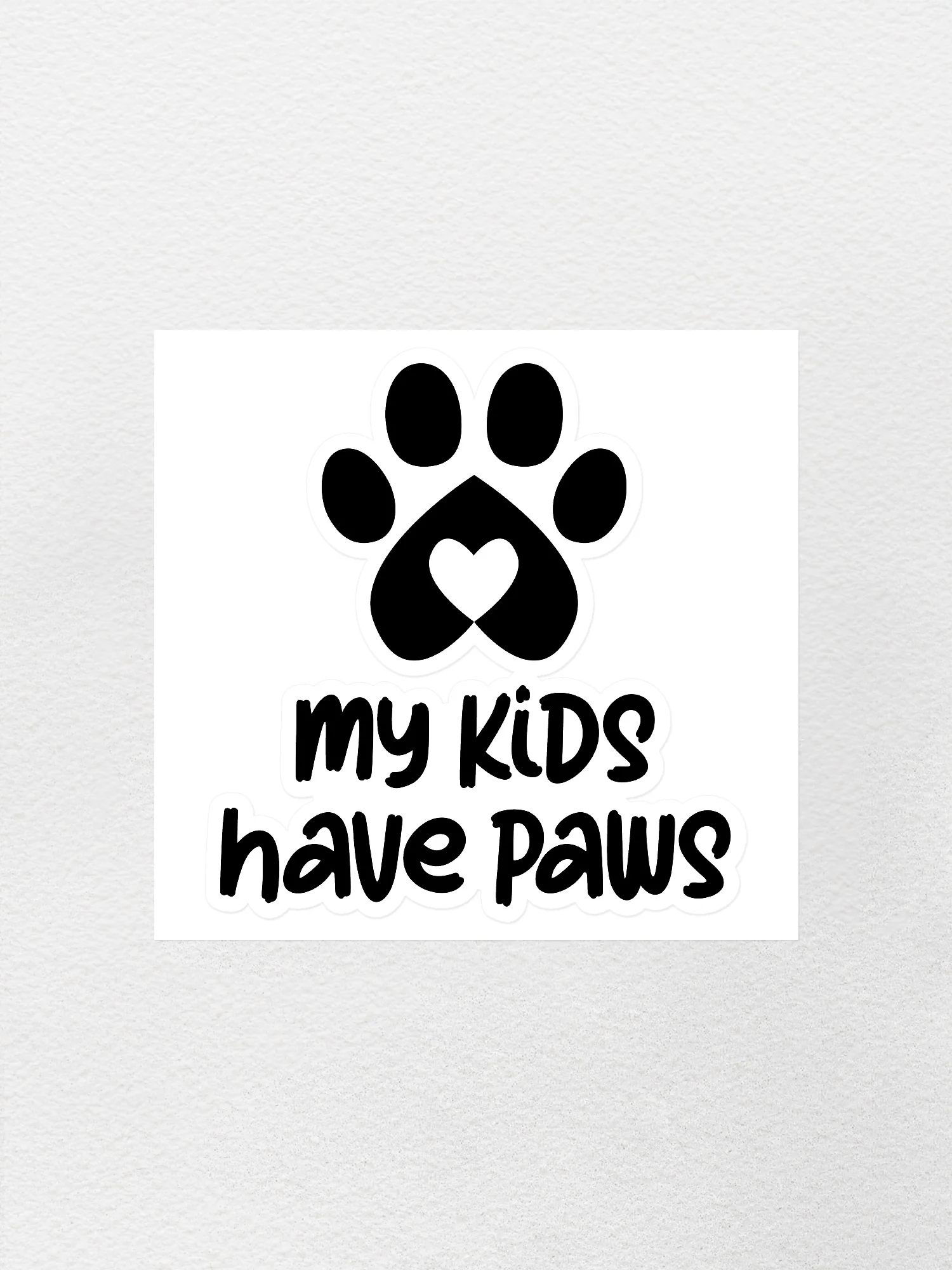 My Kids Have Paws Sticker - Image 4
