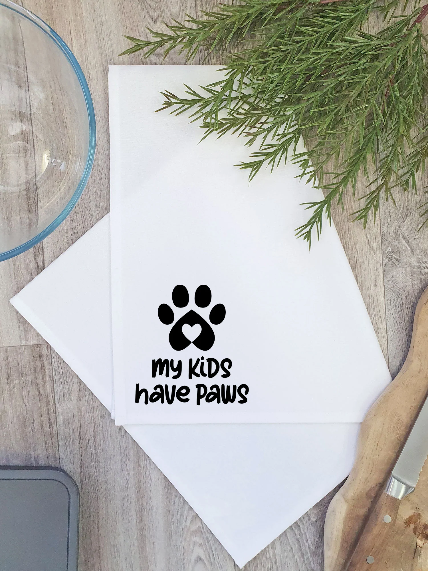 My Kids Have Paws Tea Towel - Image 4
