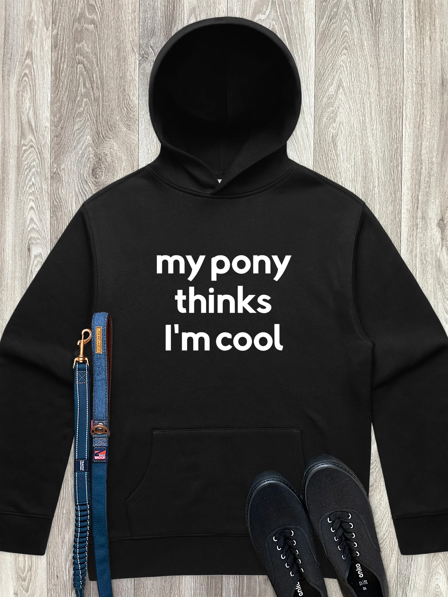 My Pony Thinks I'm Cool Men's Comfort Hood - Image 4