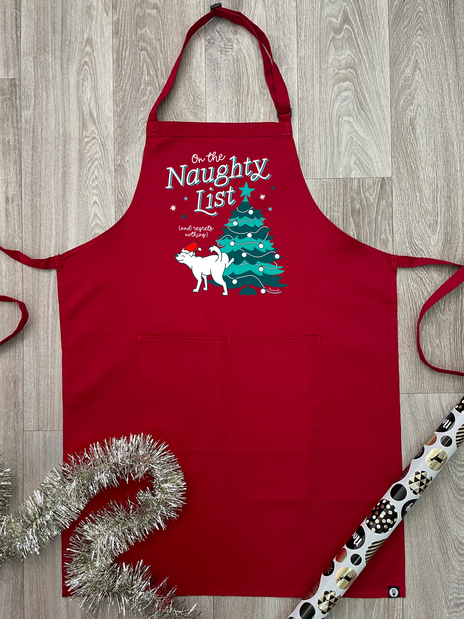 On The Naughty List - Dog Bib Apron - Image 2