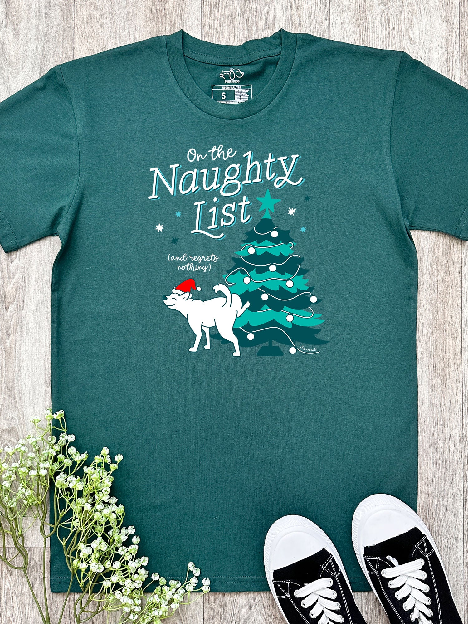 On The Naughty List - Dog Essential Unisex Tee - Image 3