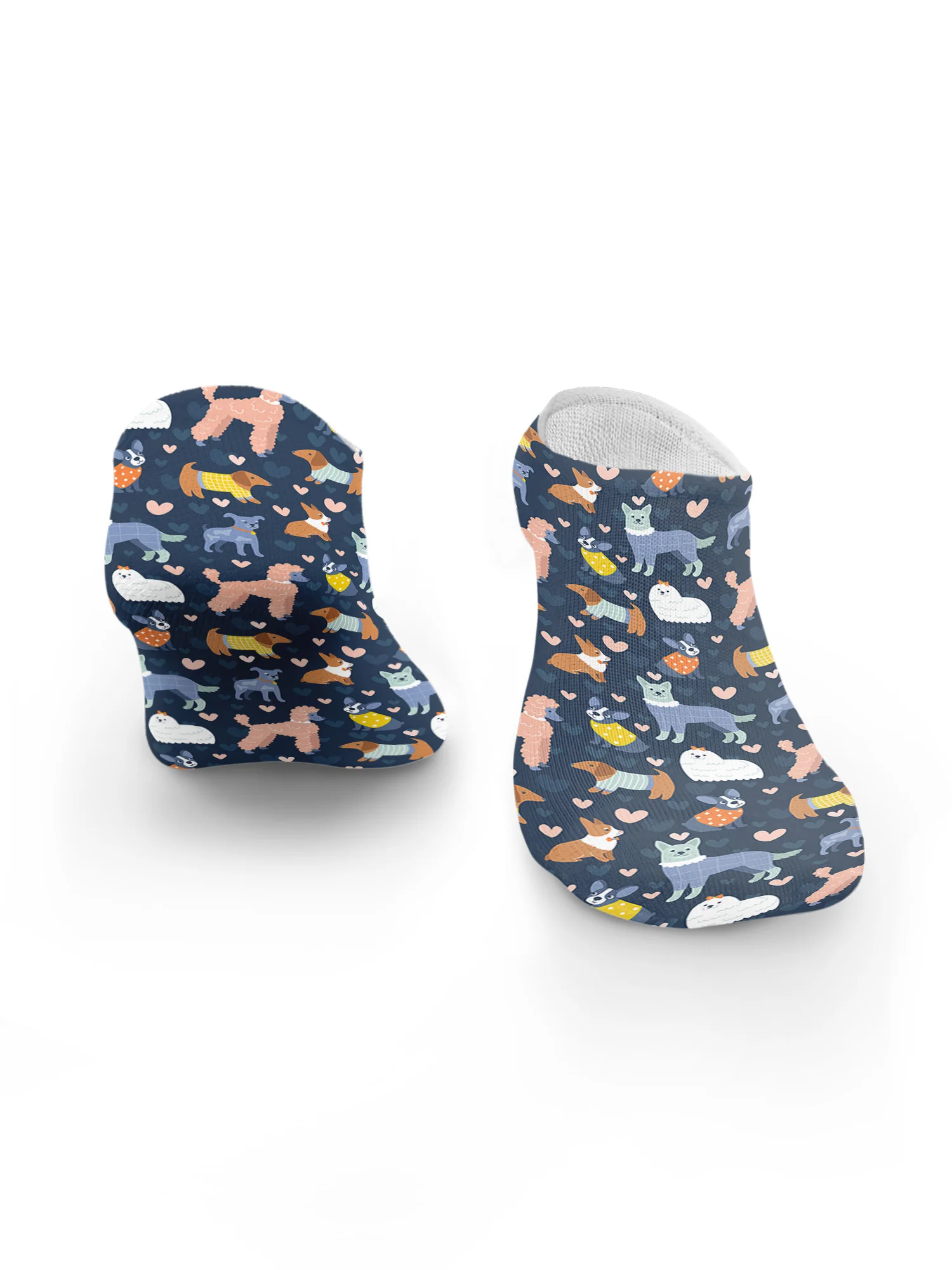 Dapper Doggos No Show Socks - Image 2