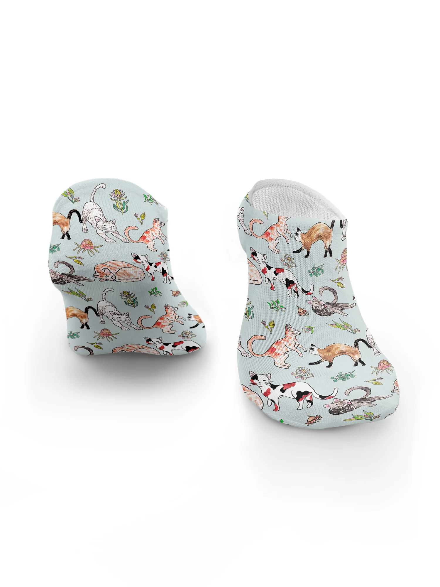 Feline Fine No Show Socks - Image 5