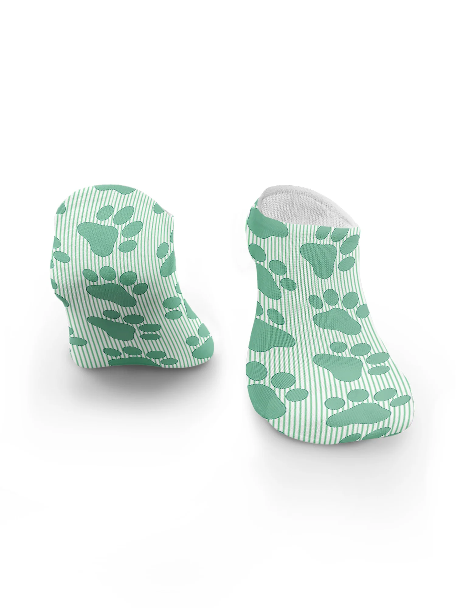 Paws & Pinstripes No Show Socks - Image 6