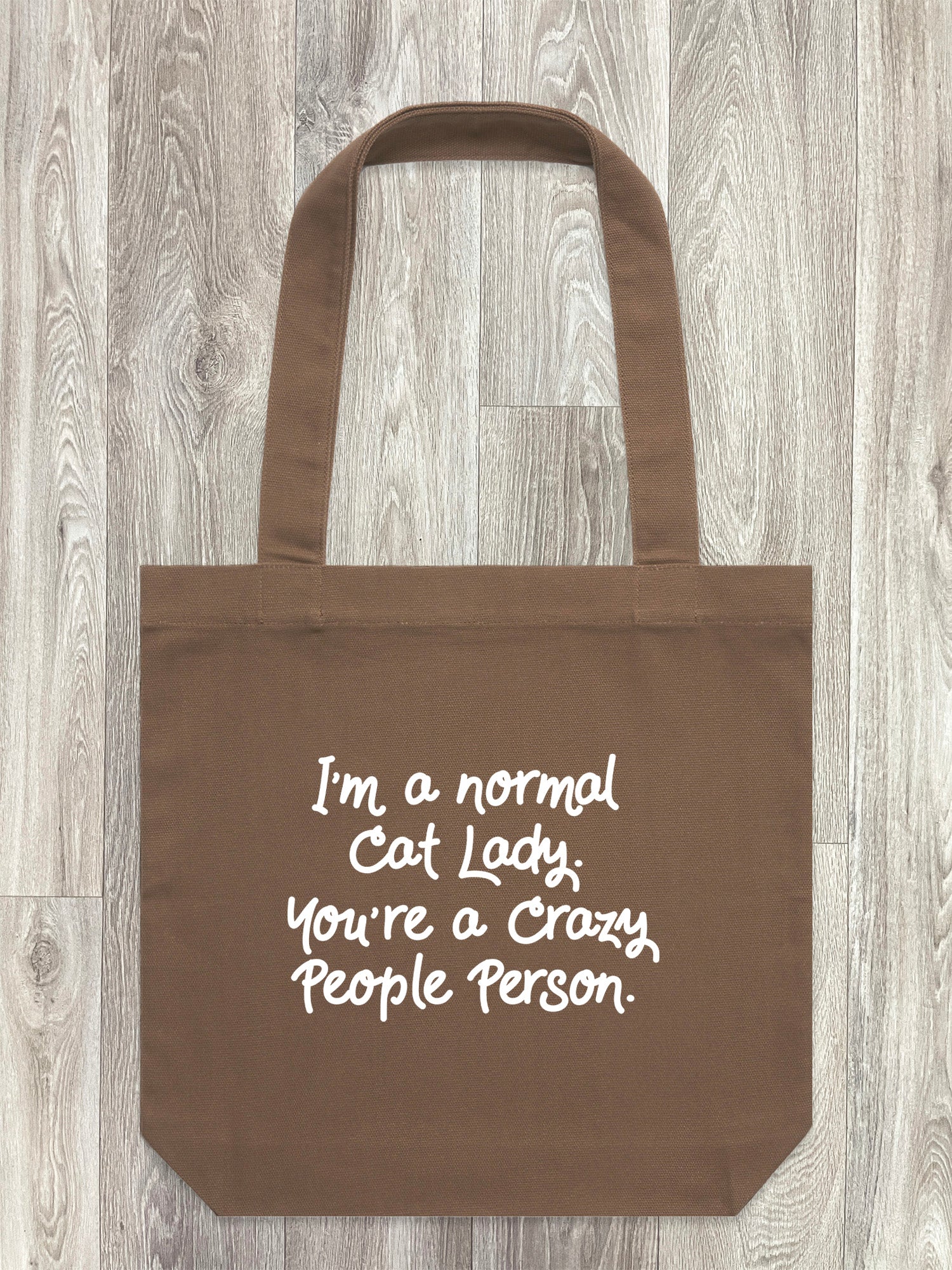 I'm A Normal Cat Lady. You're A Crazy People Person. Edith Tote Bag - Image 3