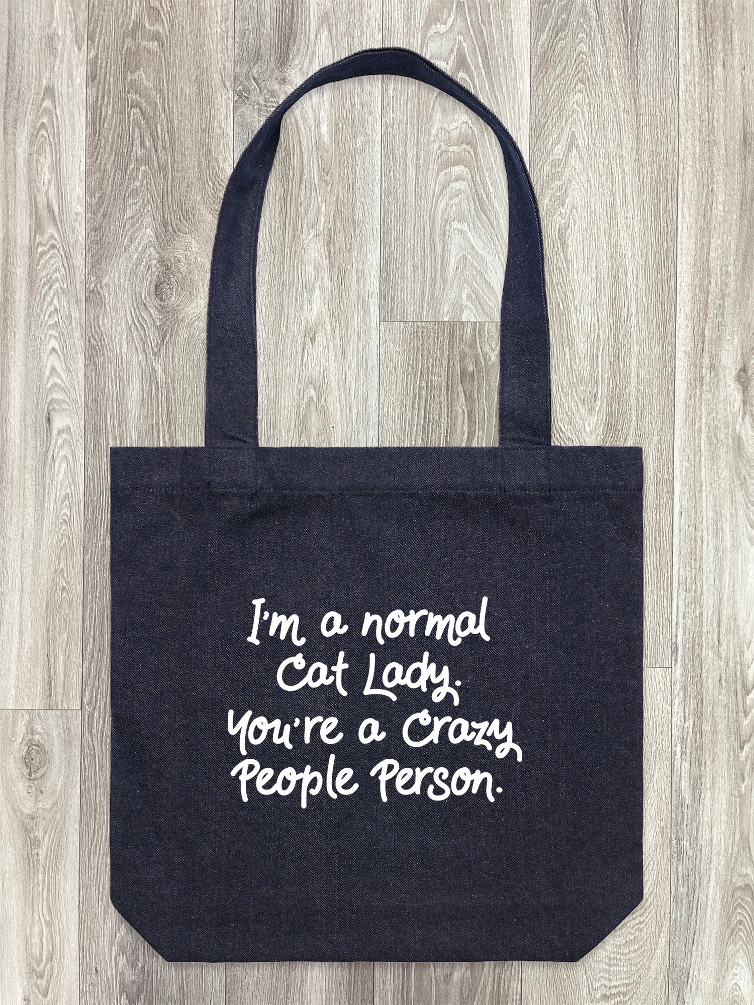 I'm A Normal Cat Lady. You're A Crazy People Person. Edith Tote Bag - Image 4