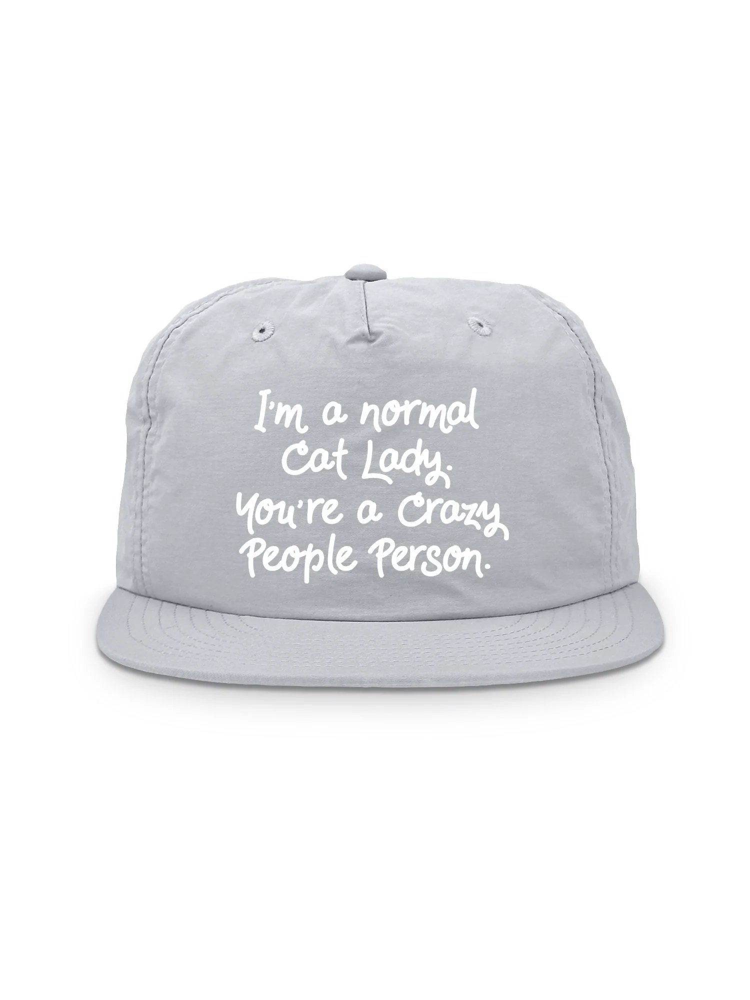 I'm A Normal Cat Lady. You're A Crazy People Person. Quick-Dry Cap - Image 4