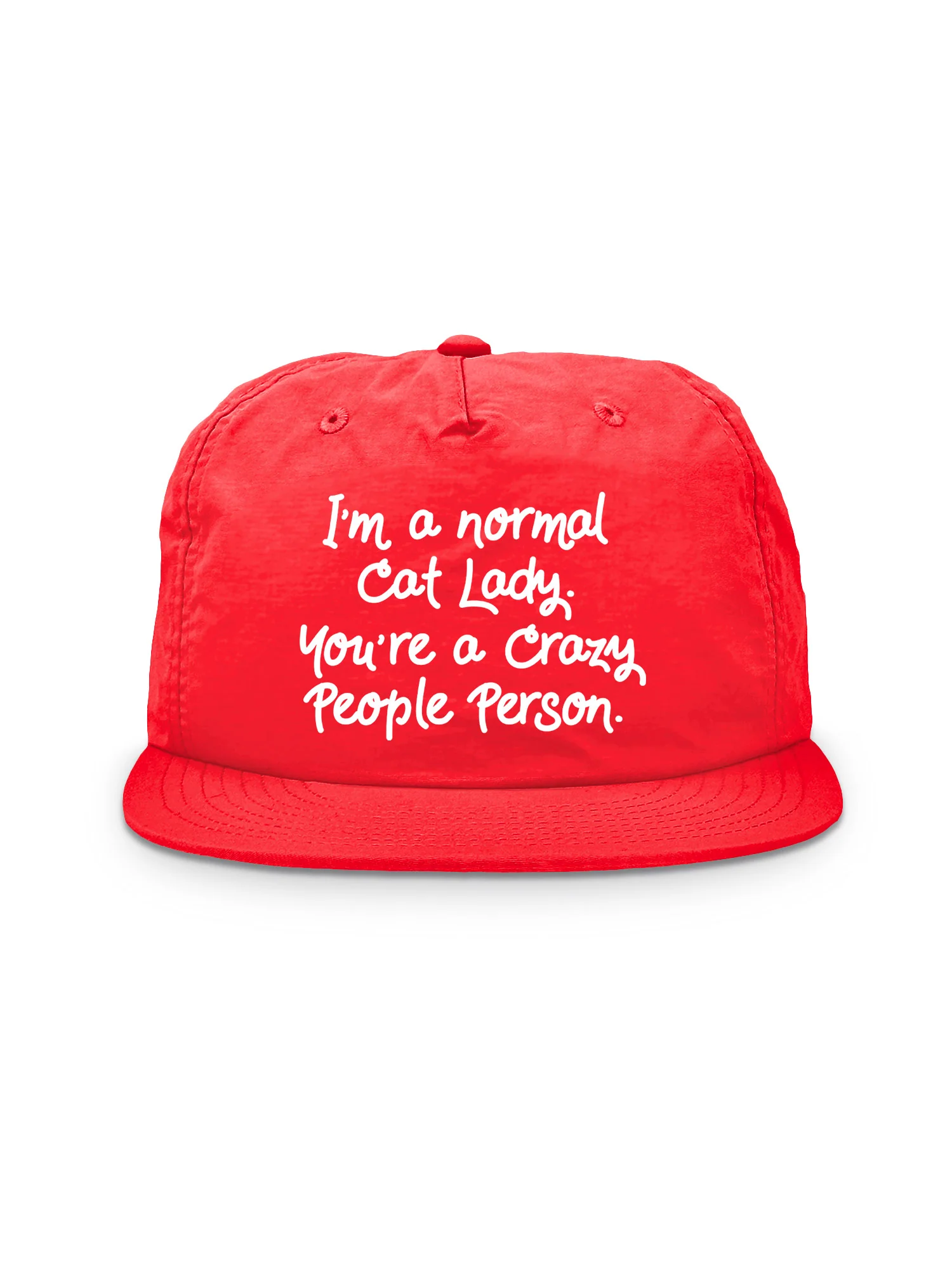 I'm A Normal Cat Lady. You're A Crazy People Person. Quick-Dry Cap - Image 7
