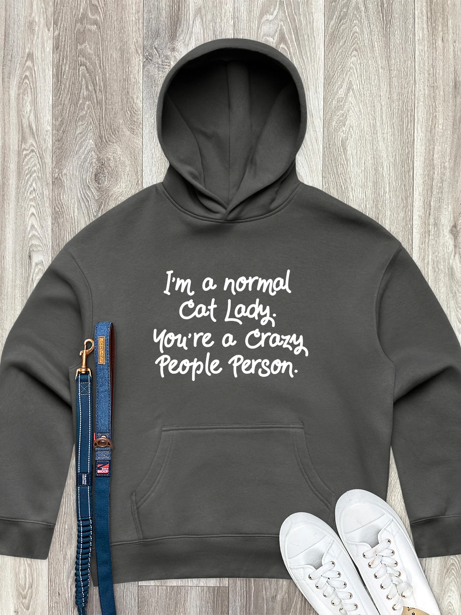 I'm A Normal Cat Lady. You're A Crazy People Person. Women's Comfort Hood - Image 2