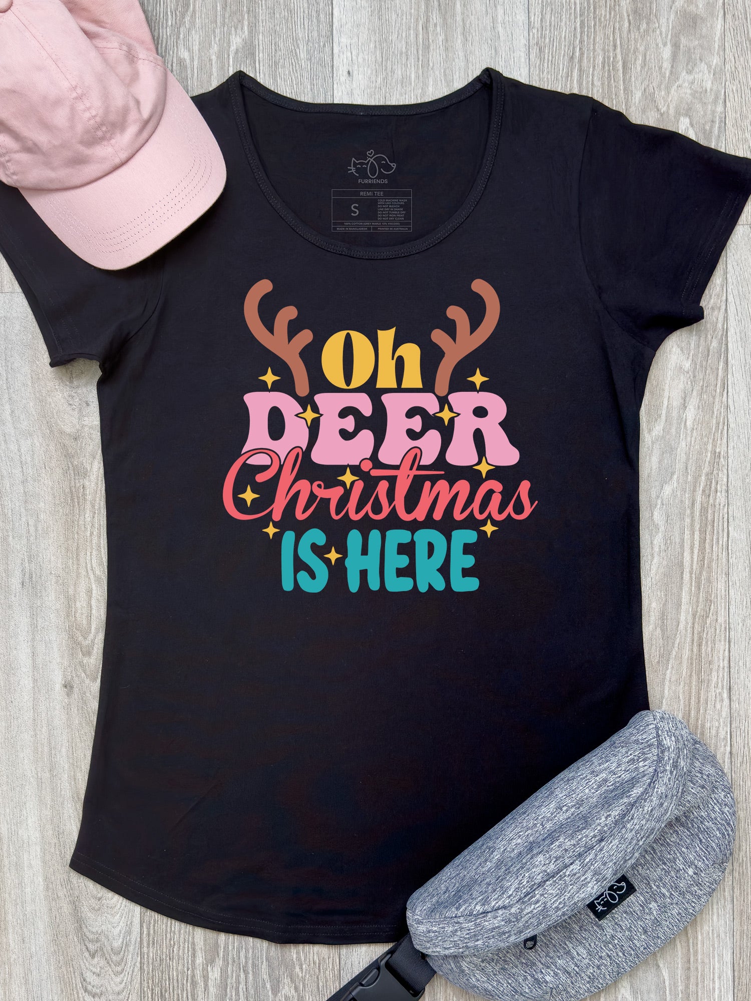 Oh Deer. Christmas Is Here Remi Women's Tee - Image 3