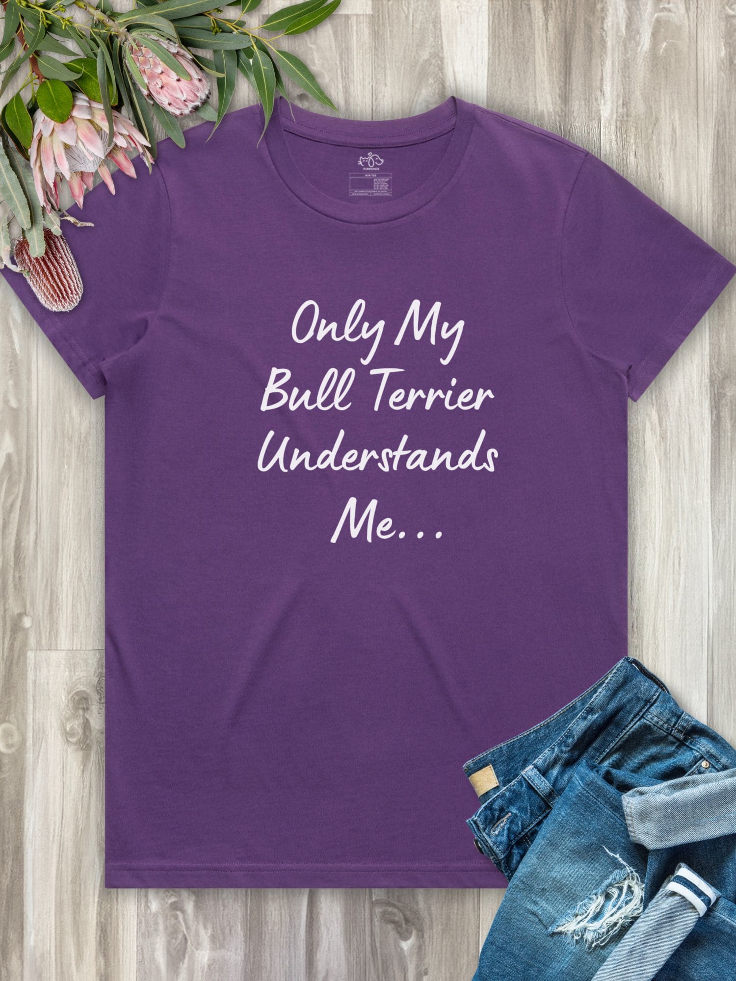 Only My Bull Terrier Understands Me Regular Fit T-shirt - Image 6