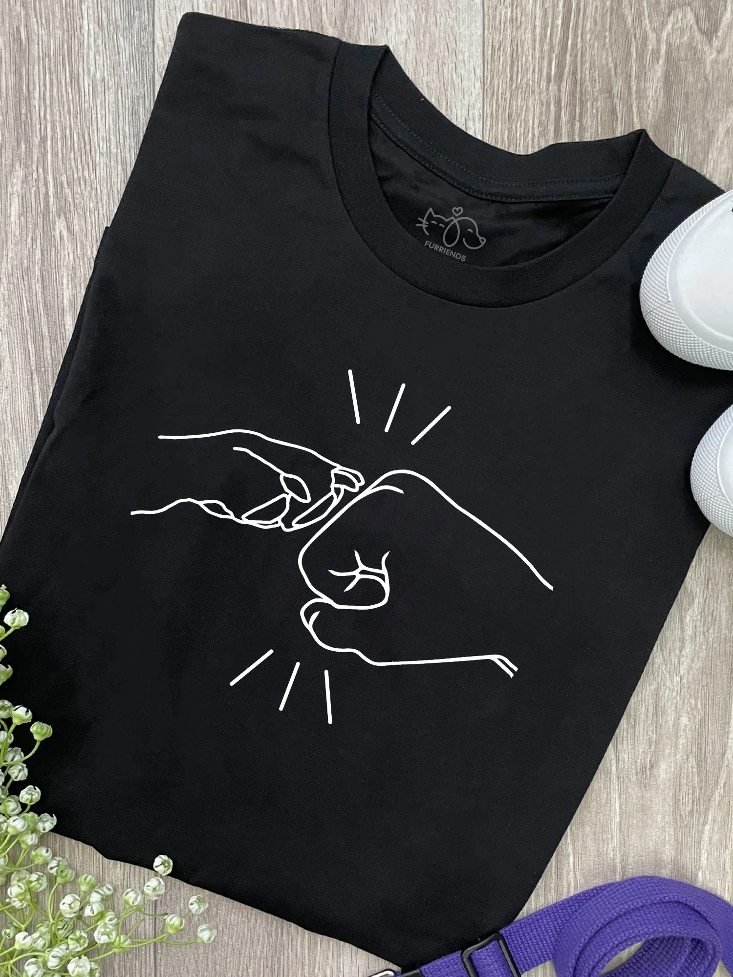 Paw Fist Bump Ava Women's Regular Fit Tee
