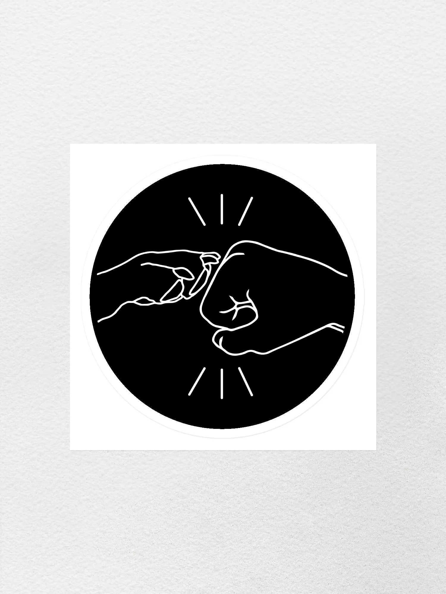 Paw Fist Bump Sticker - Image 2