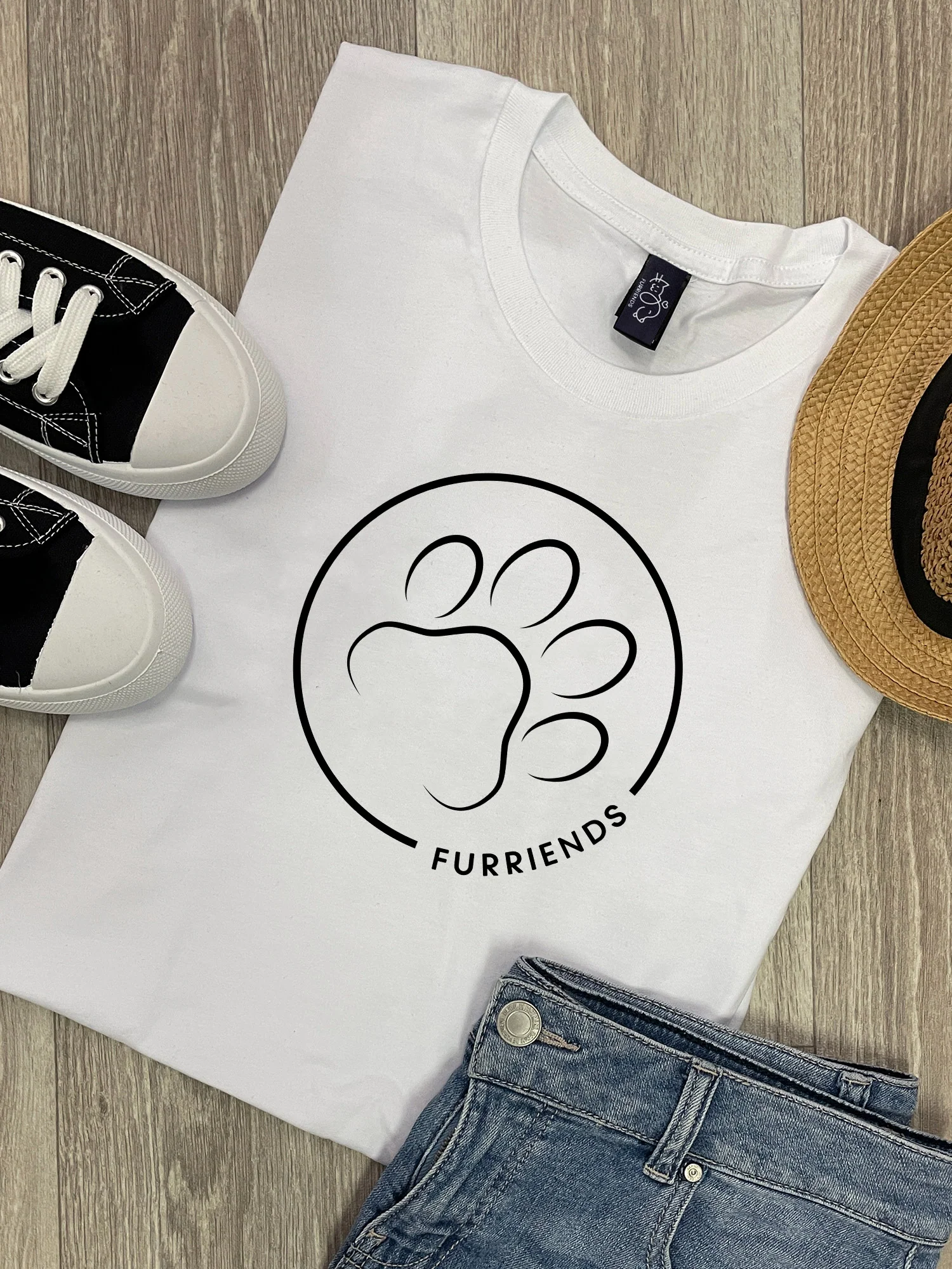 Paw Print Ava Women's Regular Fit Tee - Image 3