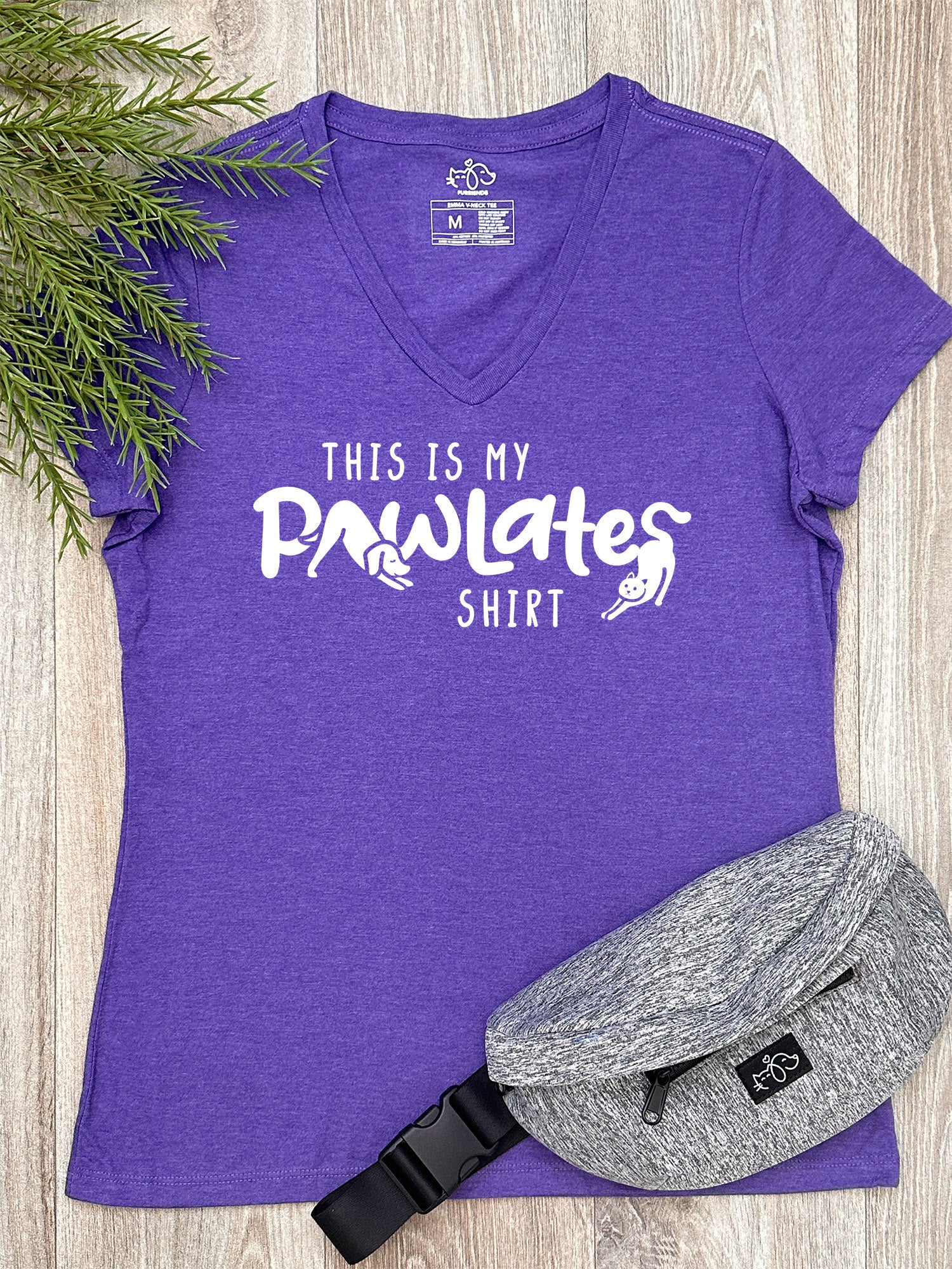 This Is My Pawlates Shirt Emma V-Neck Tee - Image 4