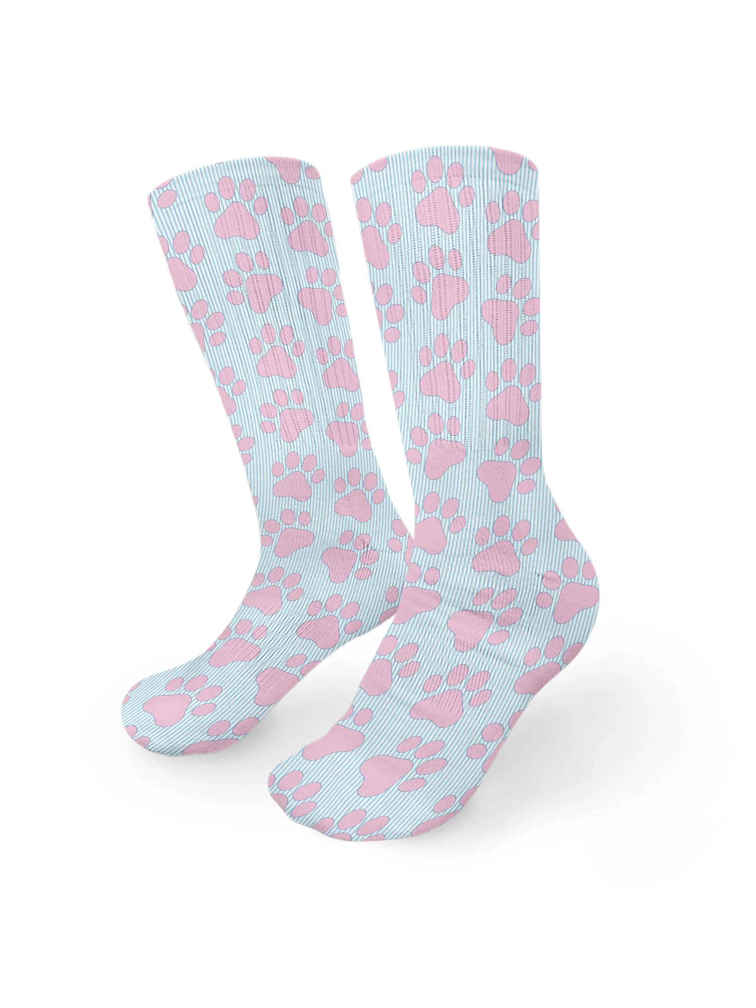 Paws & Pinstripes Crew Socks - Image 11