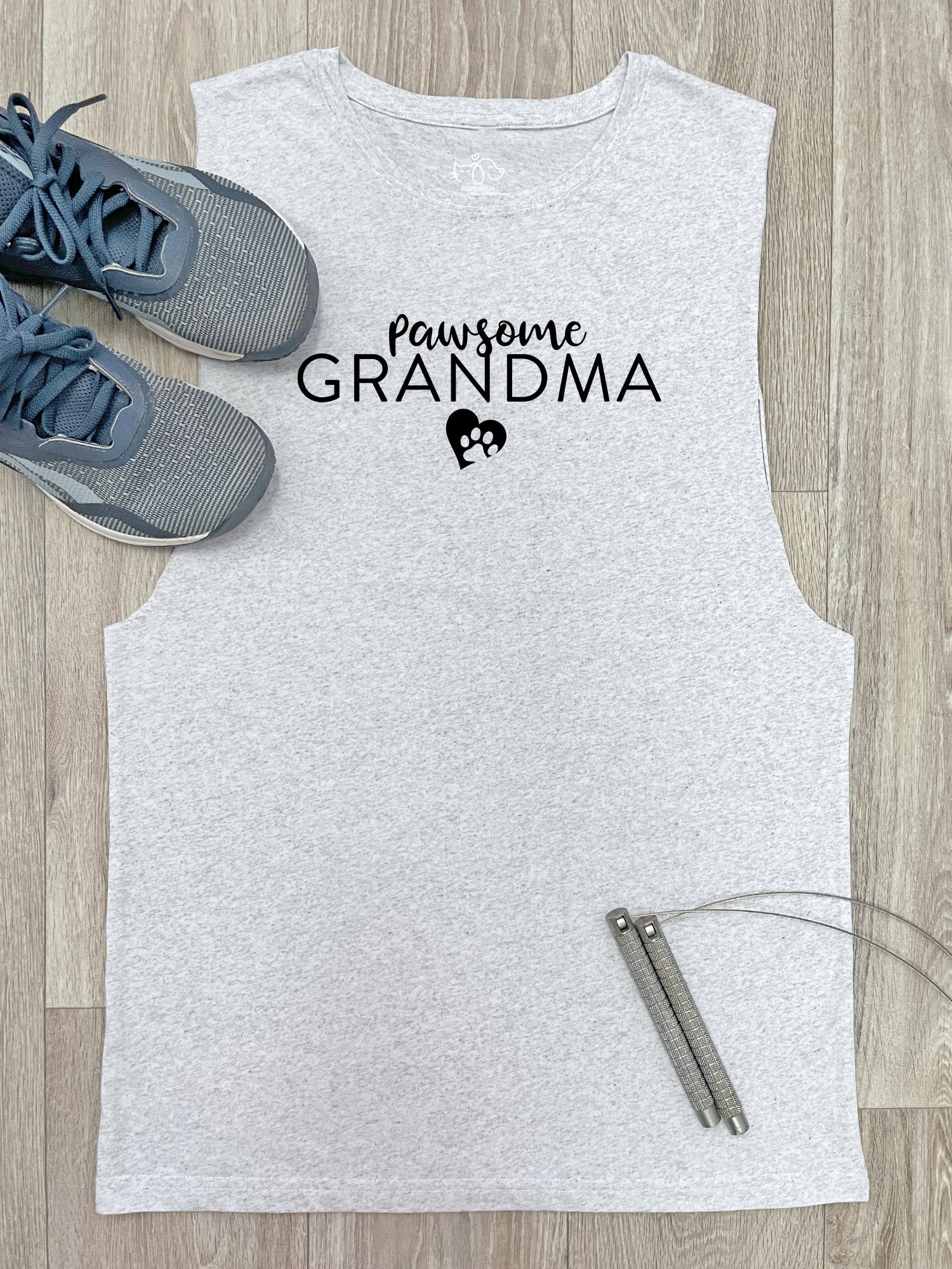Pawsome Grandma Axel Drop Armhole Muscle Tank - Image 2