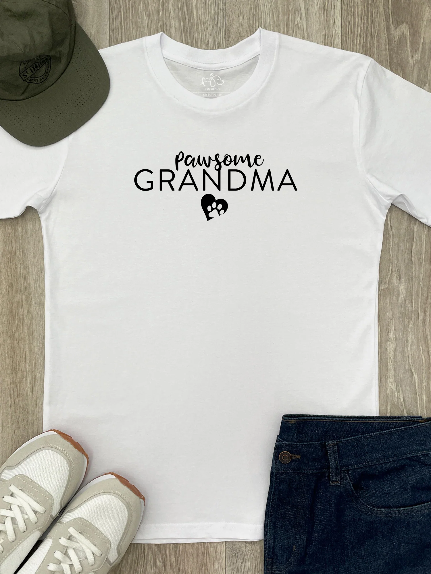 Pawsome Grandma Essential Unisex Tee - Image 2