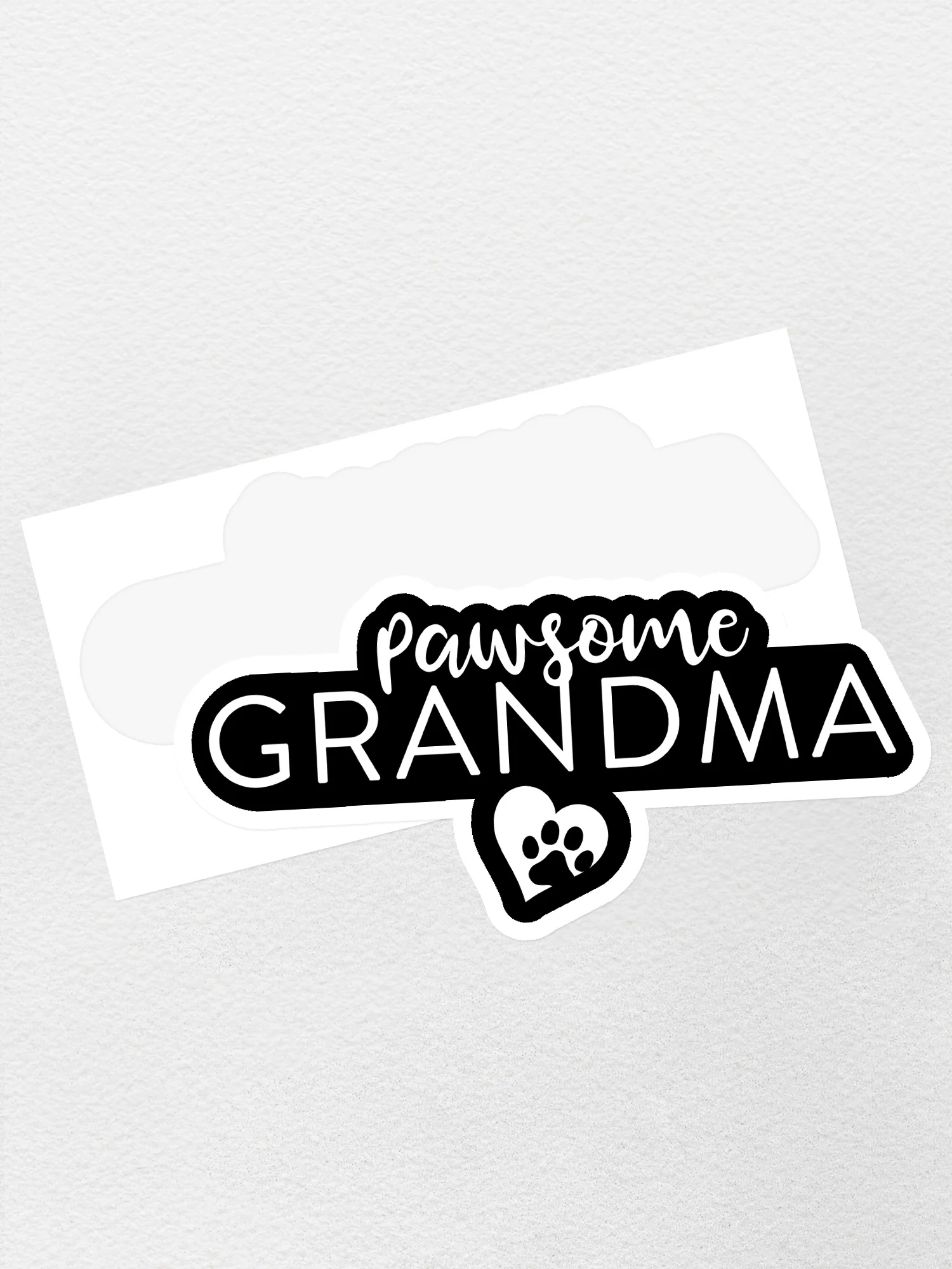 Pawsome Grandma Sticker - Image 2