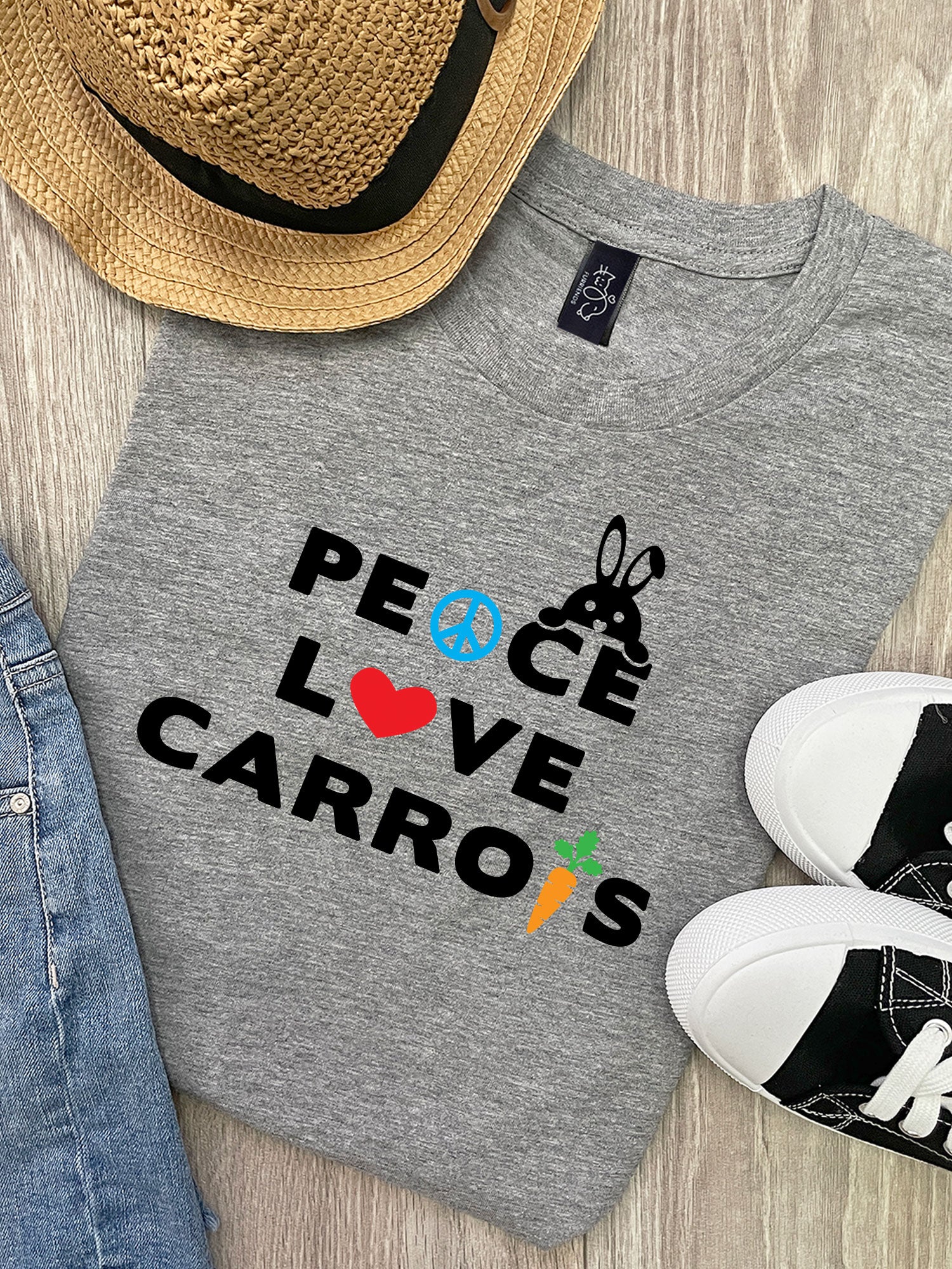Peace, Love, Carrots Ava Women's Regular Fit Tee - Image 2