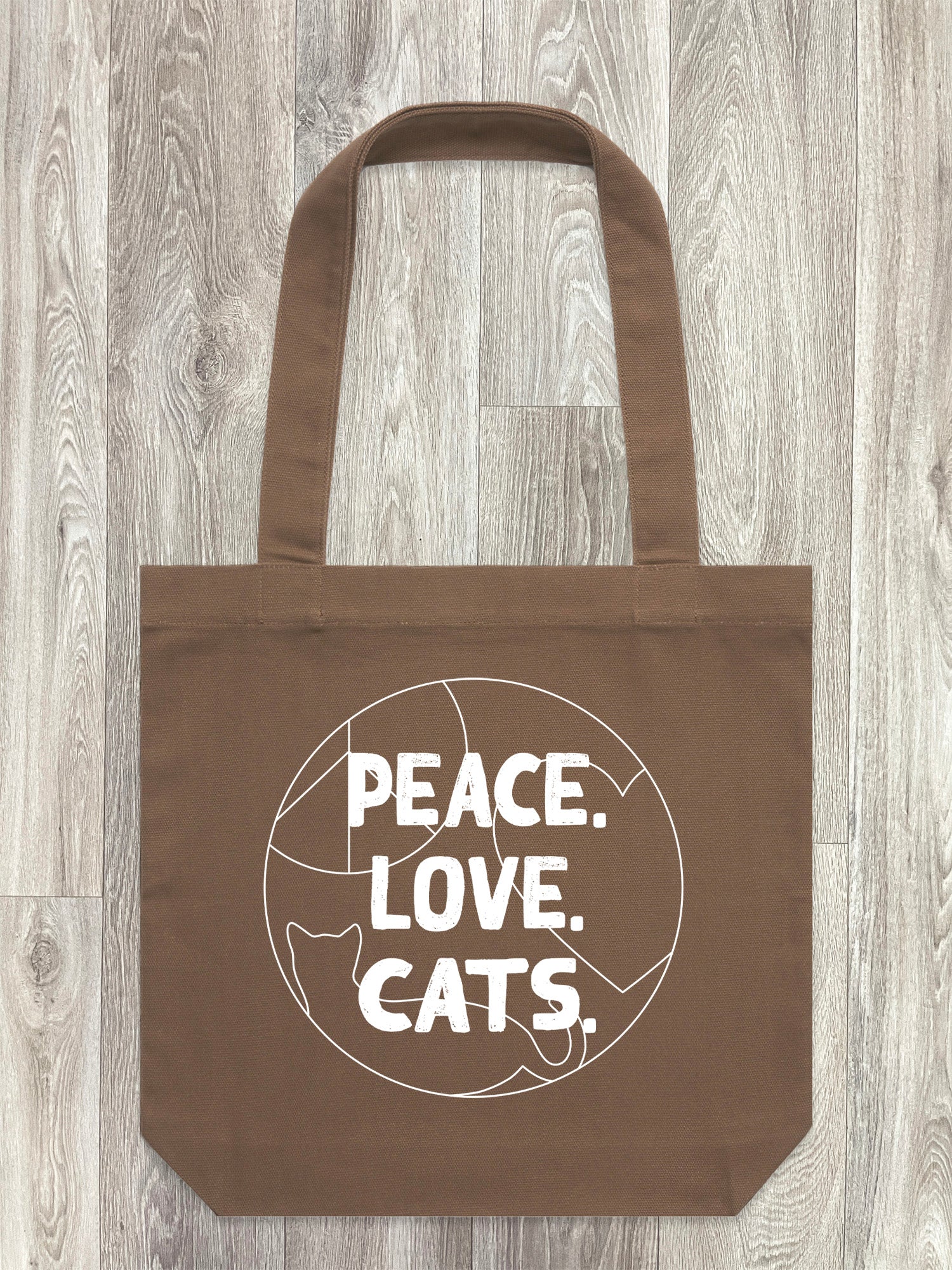 Peace. Love. Cats. Edith Tote Bag - Image 2