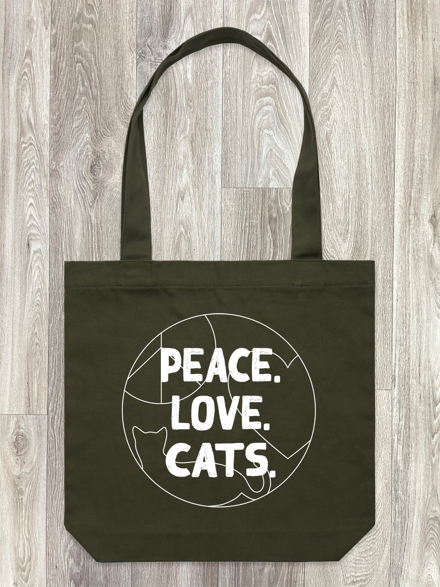 Peace. Love. Cats. Edith Tote Bag - Image 8