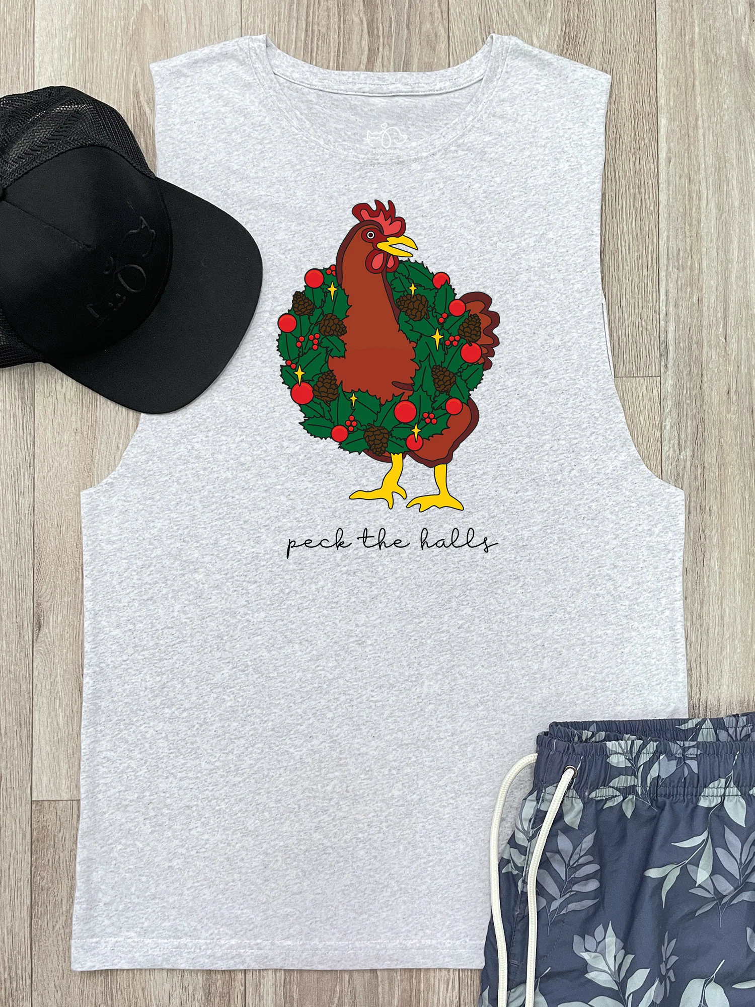 Peck The Halls Axel Drop Armhole Muscle Tank - Image 2