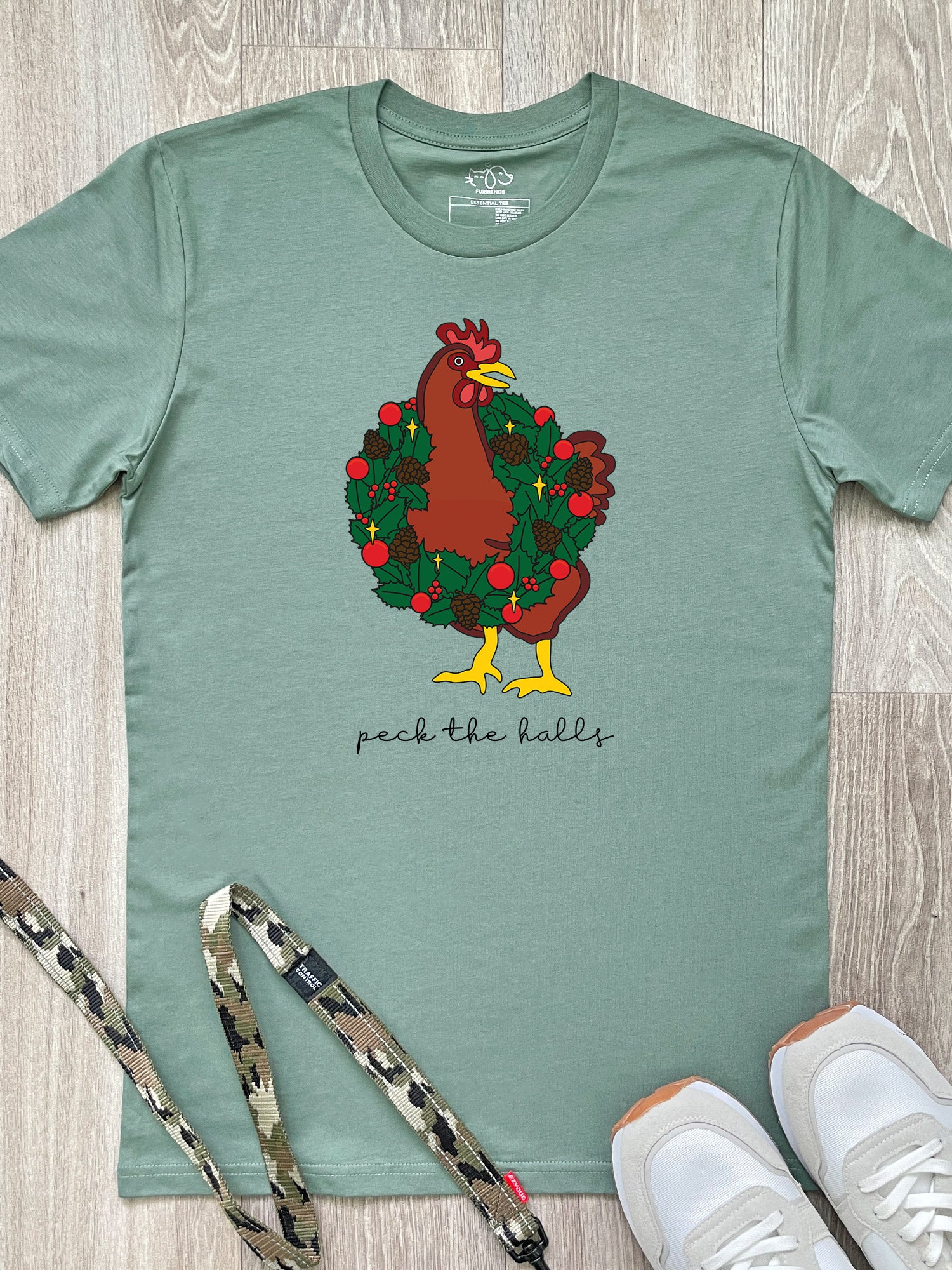 Peck The Halls Essential Unisex Tee - Image 4