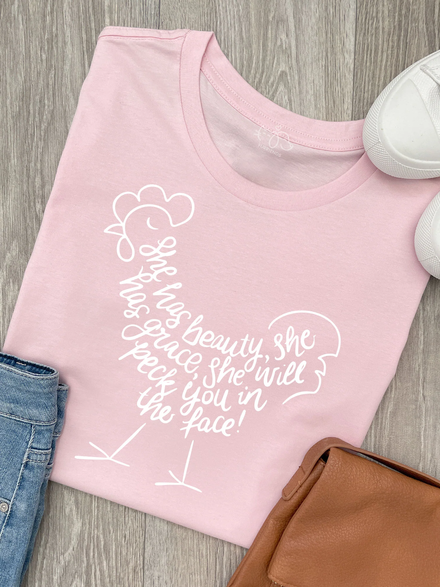 Peck You In The Face Ava Women's Regular Fit Tee - Image 3