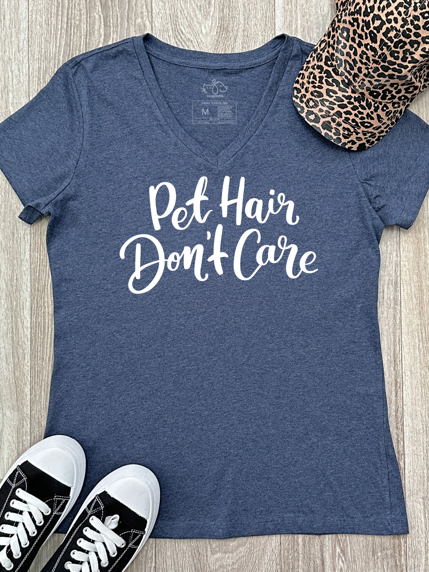 Pet Hair Don't Care Emma V-Neck Tee - Image 5